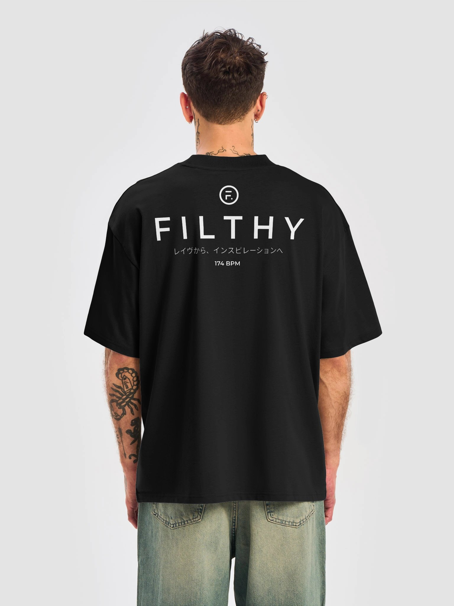 katakana black tee product image (4)