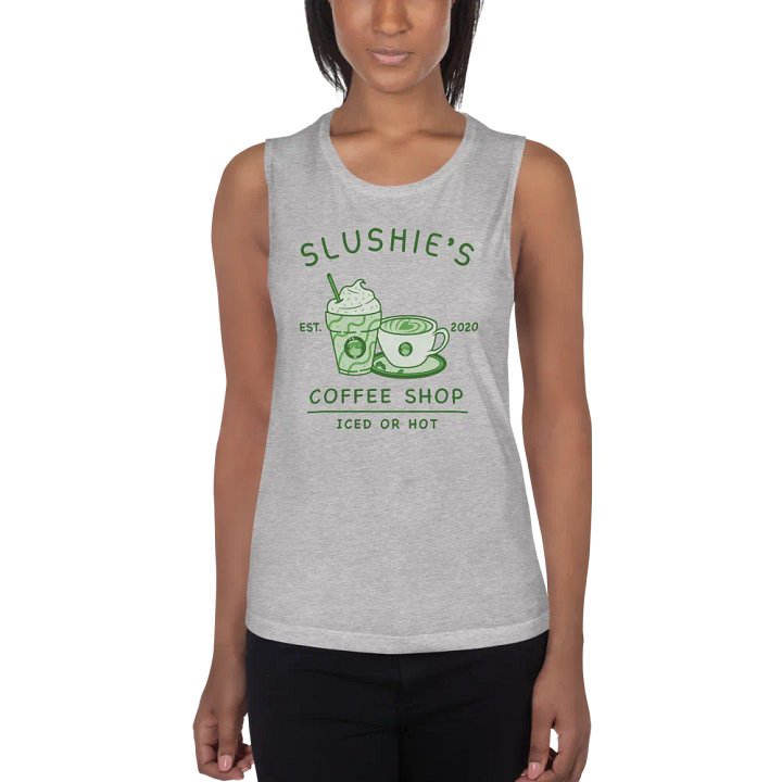Slushie's Coffee Shop (Green) | Women's Muscle Tank product image (2)