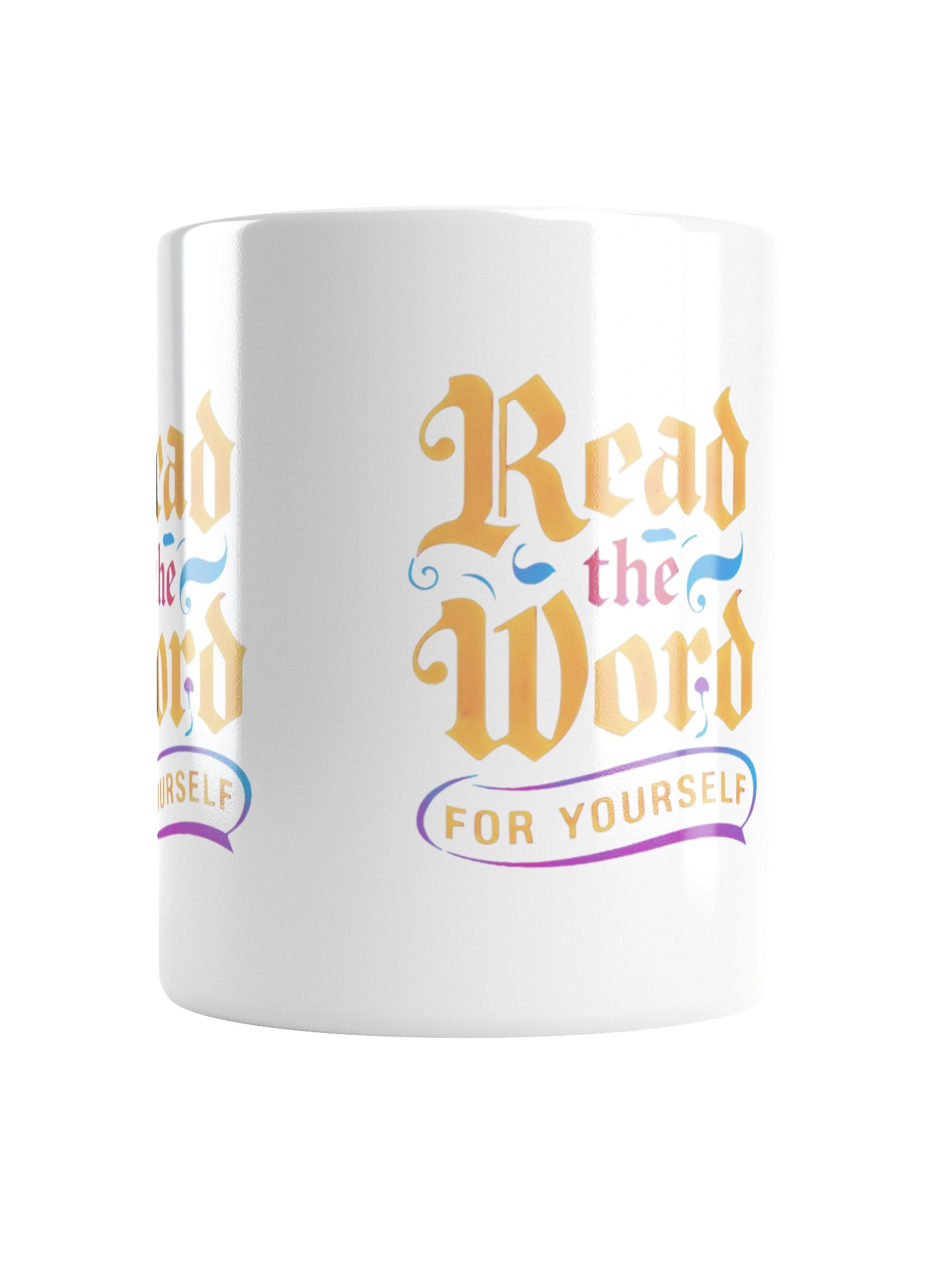 Colorful Typography White Glossy Mug product image (2)