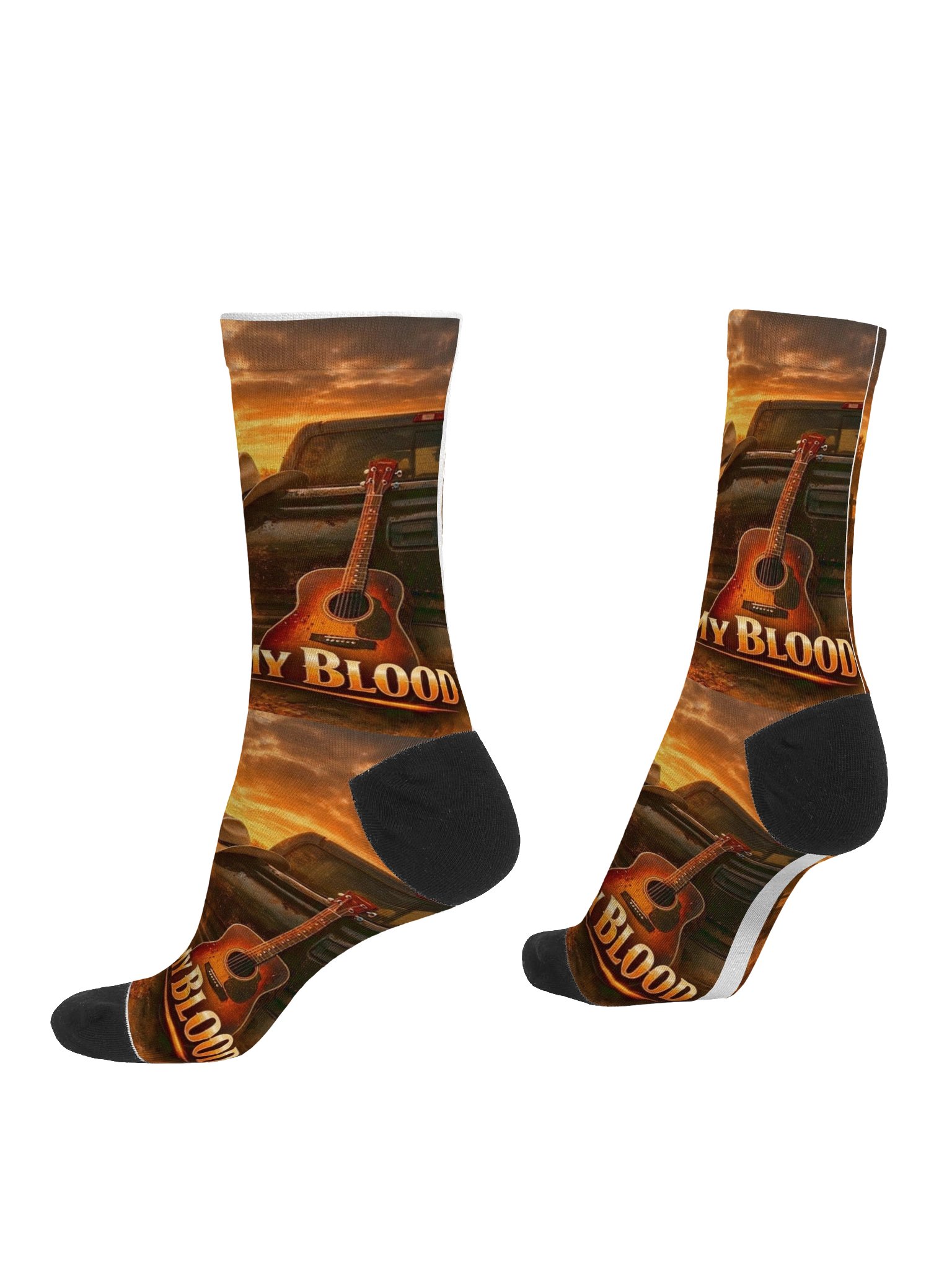 Country In My Blood Sustainable Crew Socks by ZeekFamilyAppeal product image (4)
