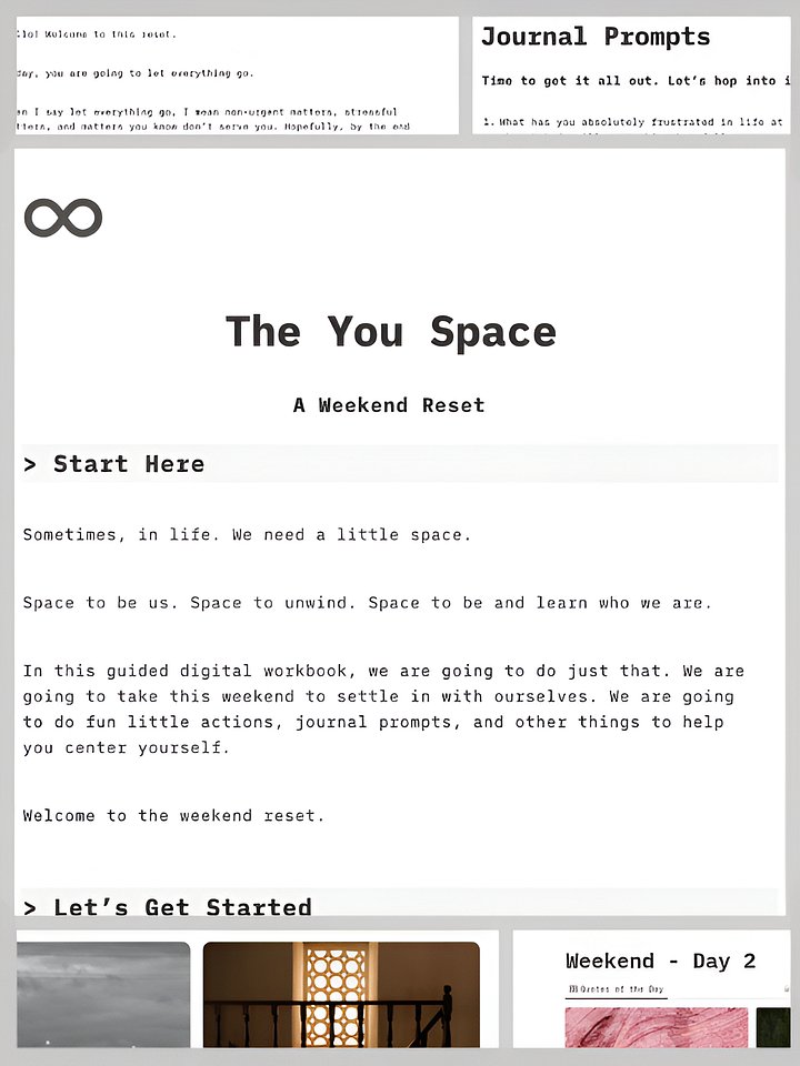 The You Space: A Notion Space for the Ultimate Weekend Reset product image (2)