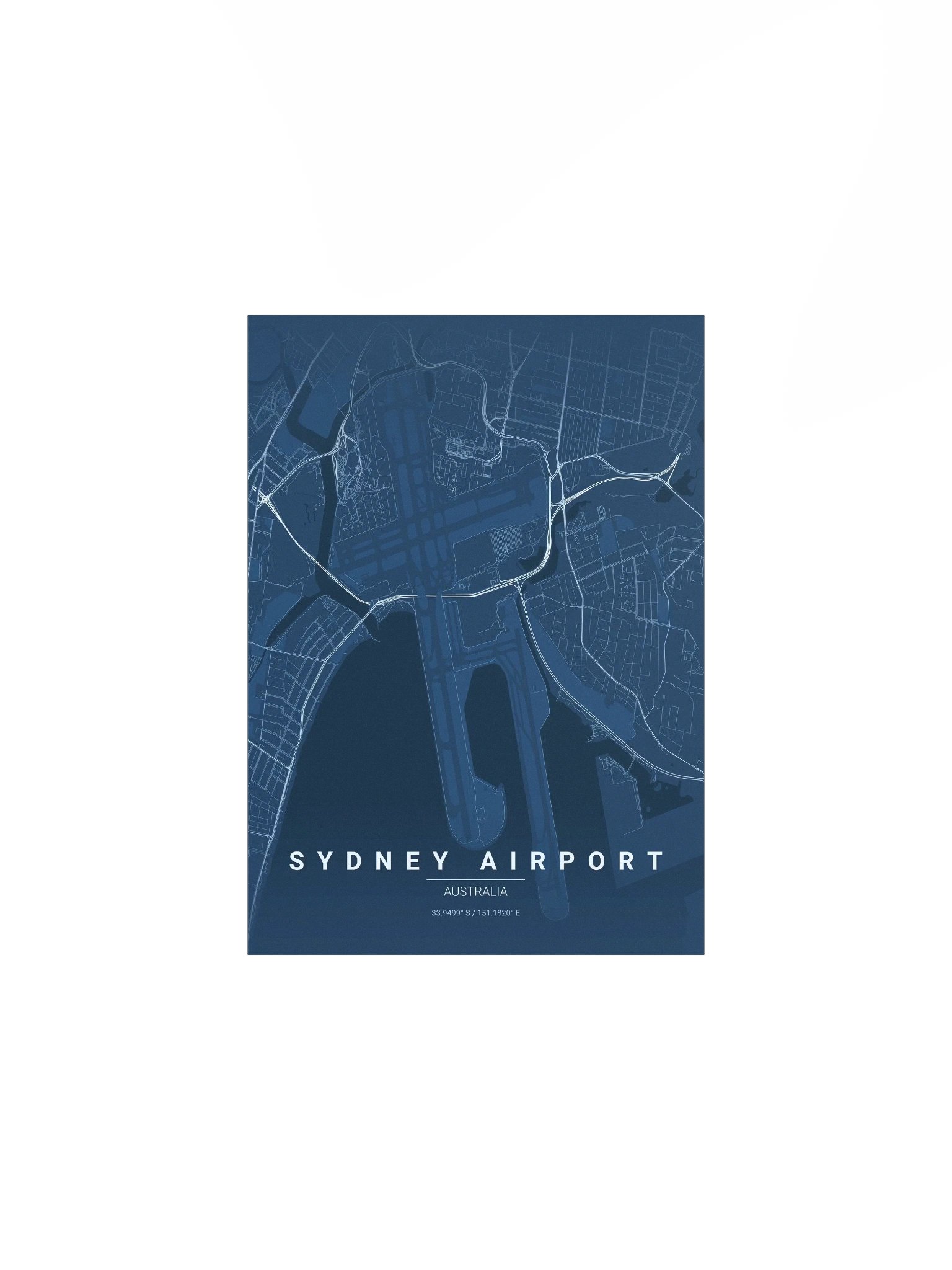 Sydney Airport Blueprint Poster product image (2)