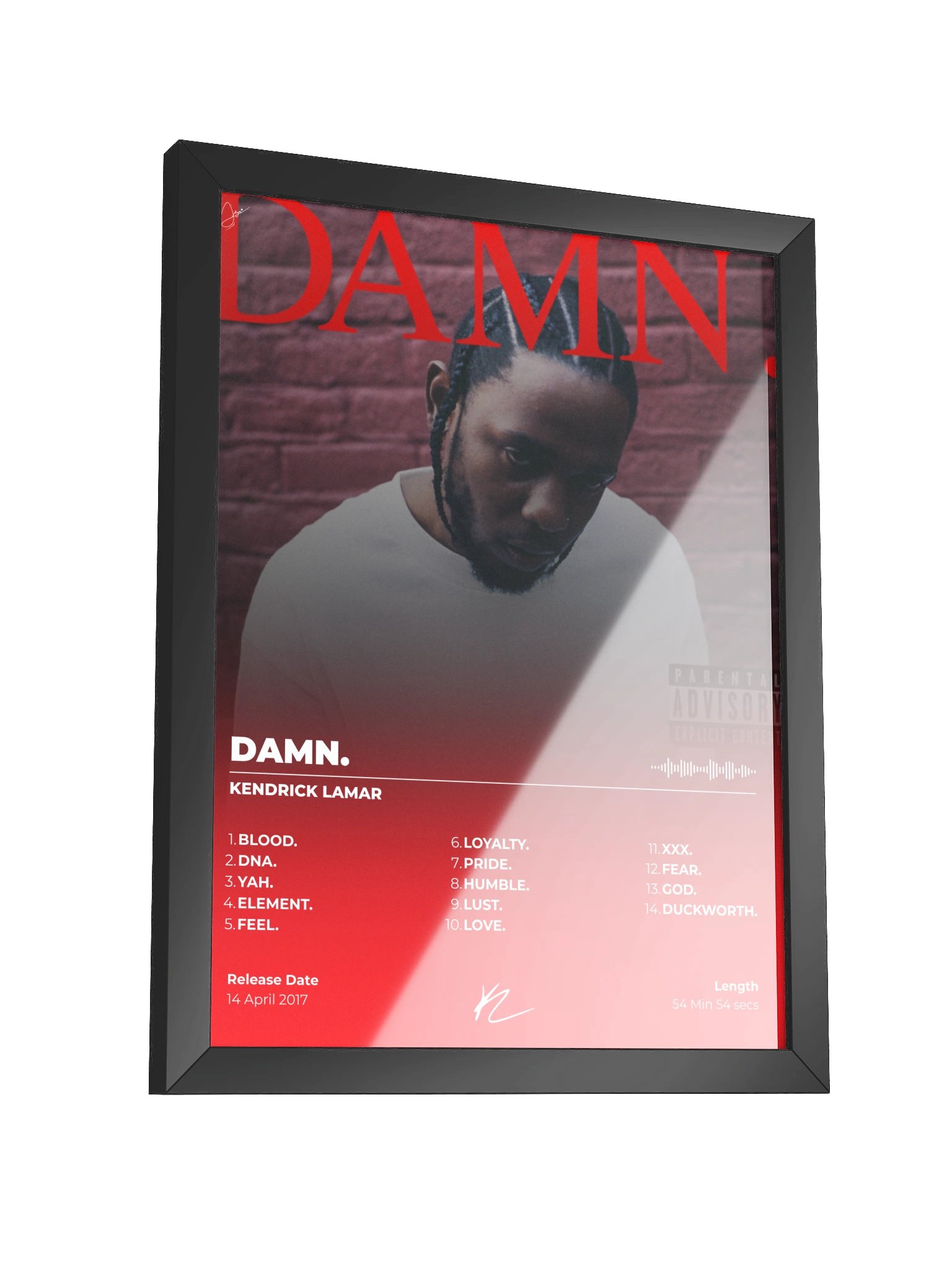 DAMN. Album Framed Poster product image (6)