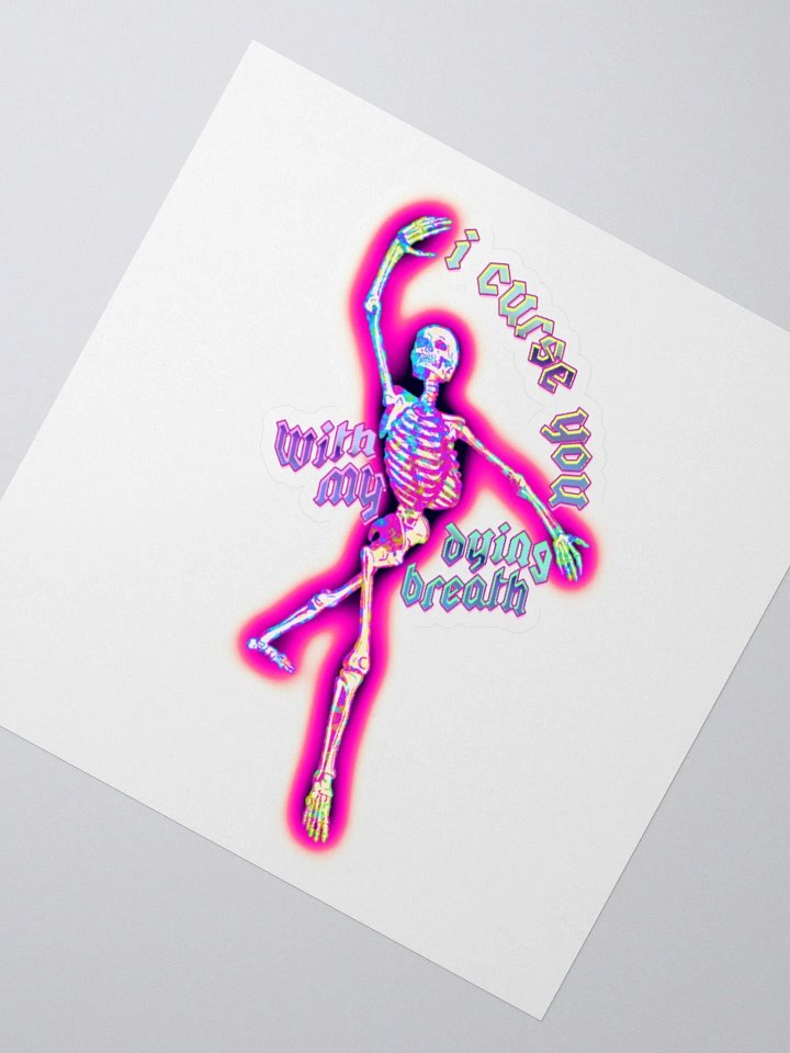 I Curse You Kiss Cut Stickers product image (2)