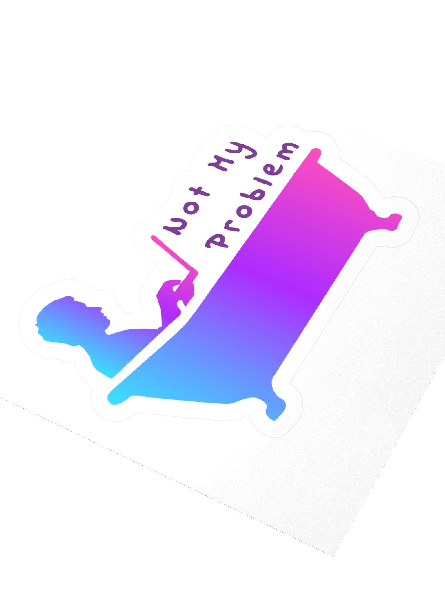 Sticker: Not My Problem (Bathtub) - Gradient product image (3)