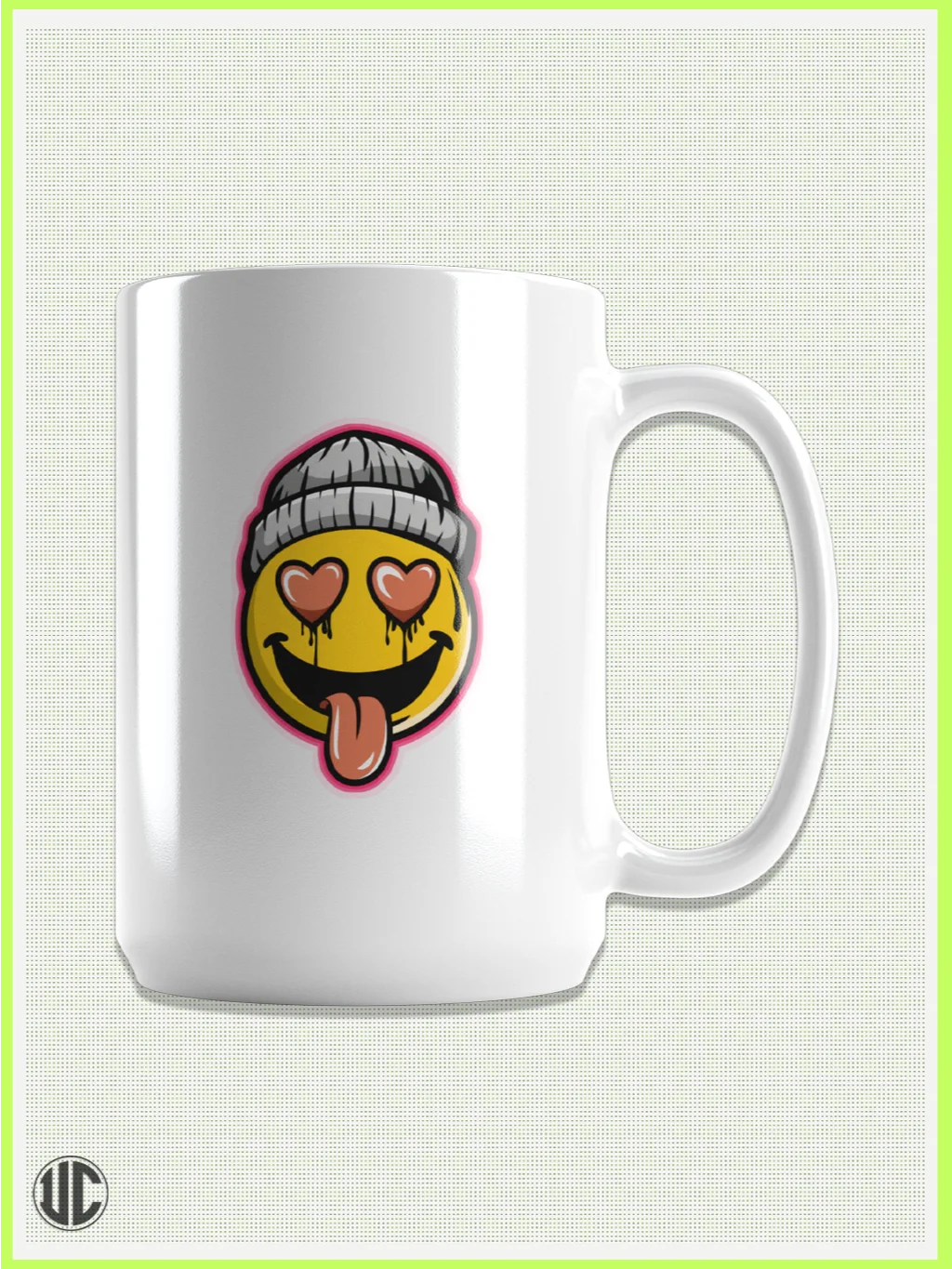 No Filter Smiley – 15 oz Ceramic Mug by UnkoCon product image (7)