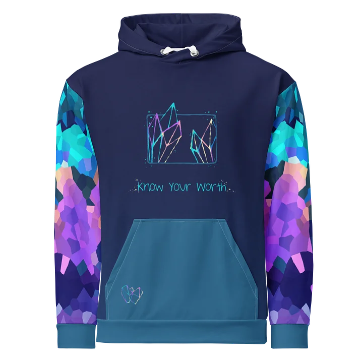 know your worth - crystalized hoodie product image (1)