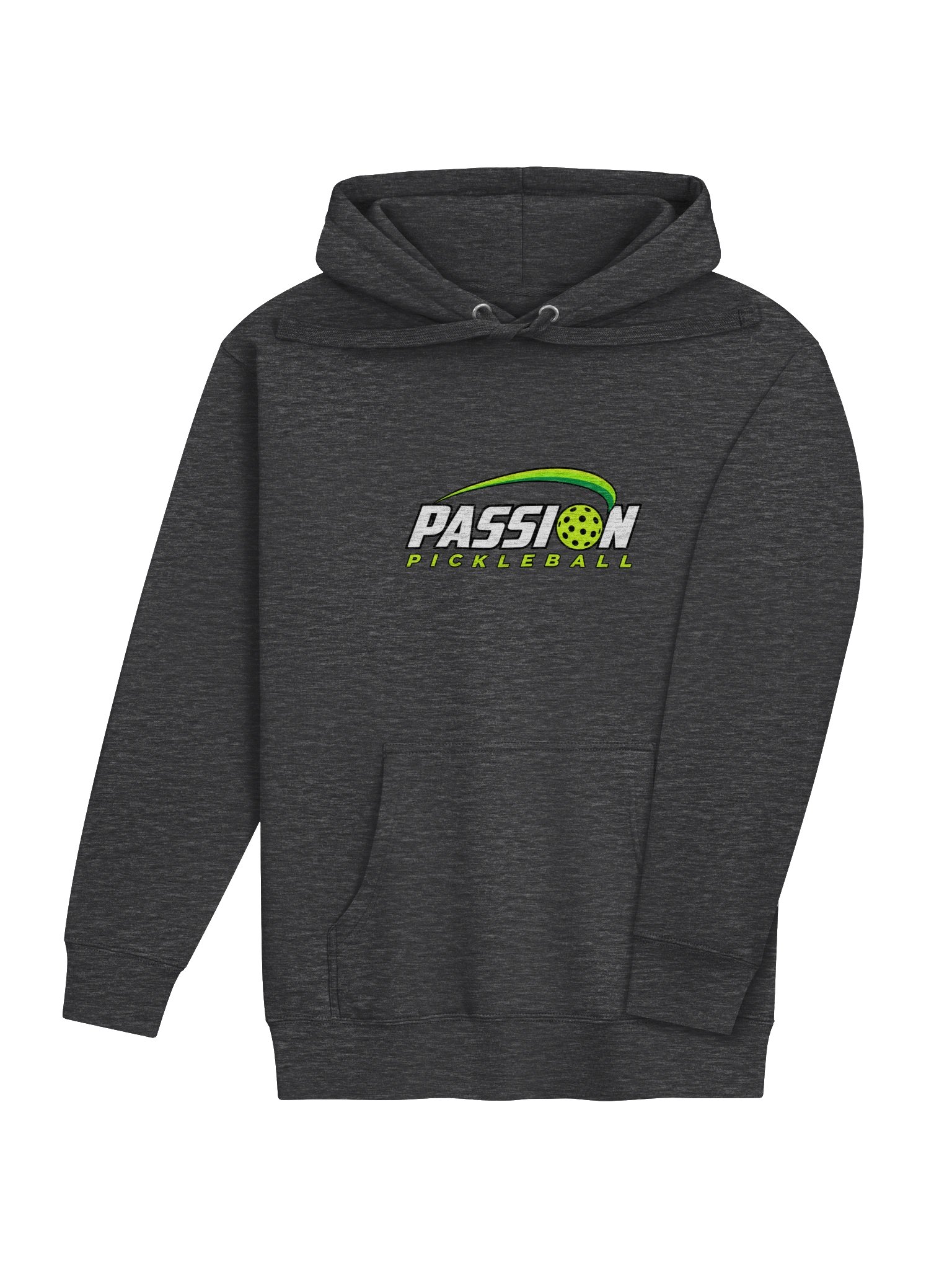 Passion Pickleball Cotton Heritage Hoodie — Front Logo Only product image (1)