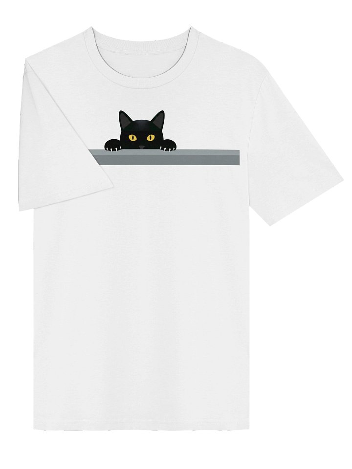 Black Cat Over Wall T-shirt product image (2)