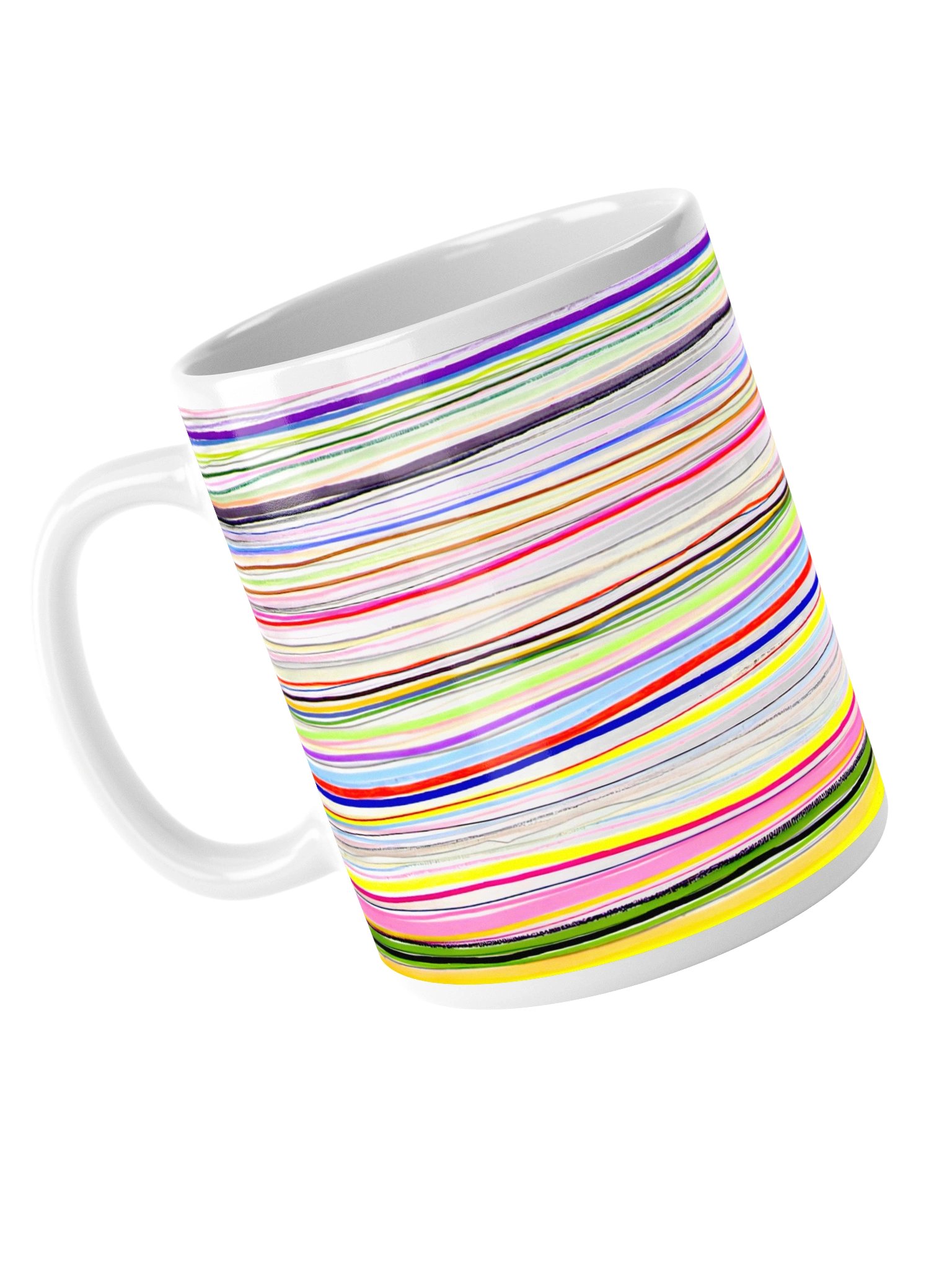 Interference 0001 // Neon Wave Abstract Mug product image (5)