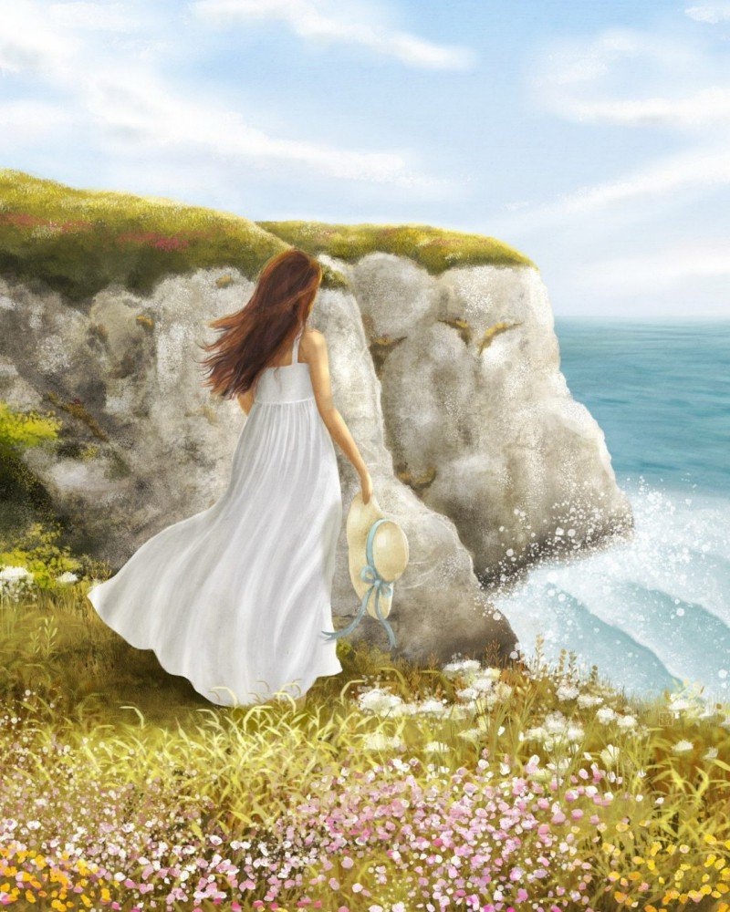 At The Cliff's Edge Art Print product image (1)