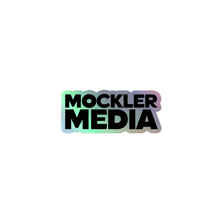 Mockler Media Sticker - Black Holograph product image (1)
