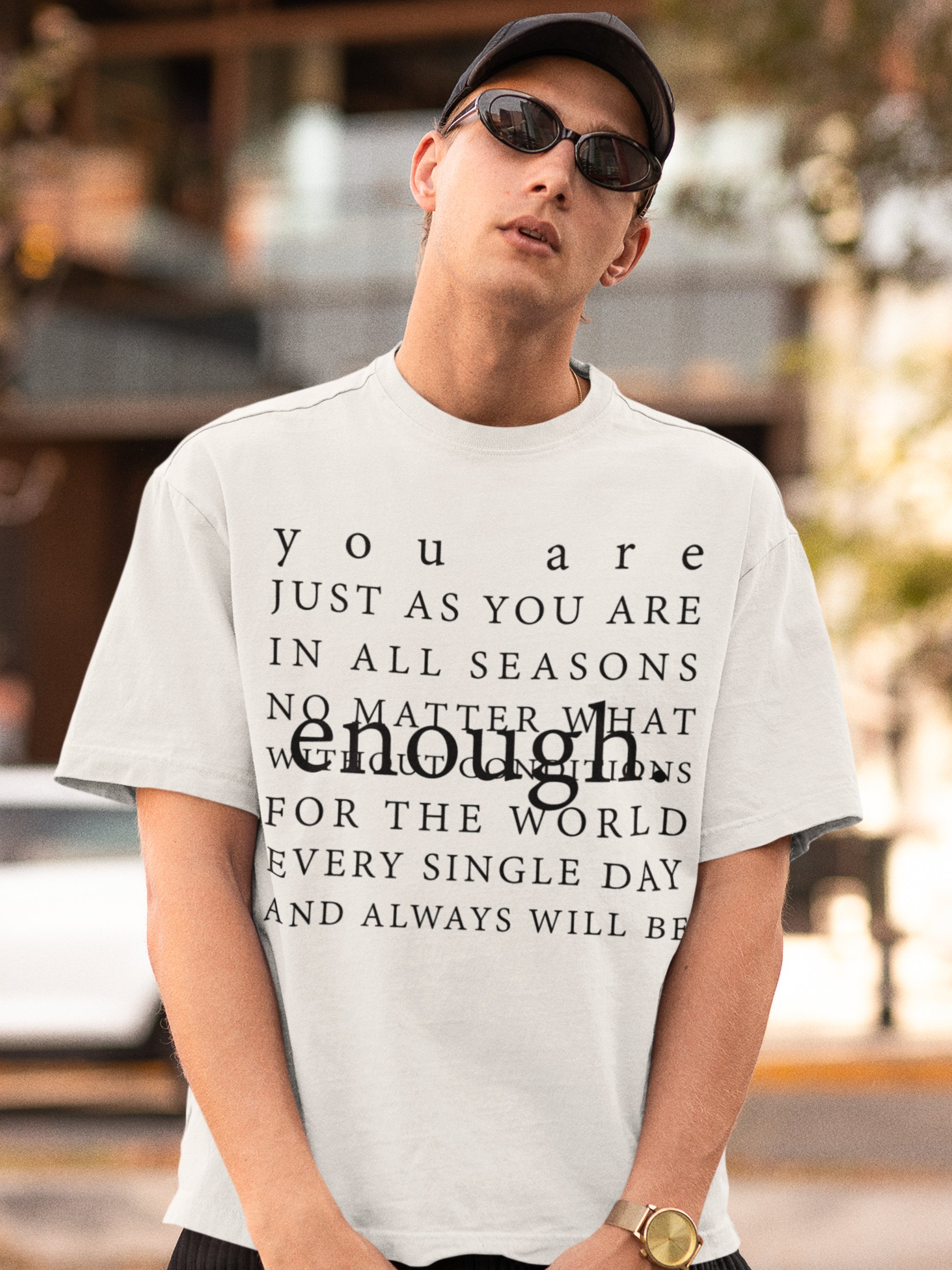 You Are Enough – Self-Worth Unisex T-Shirt product image (2)