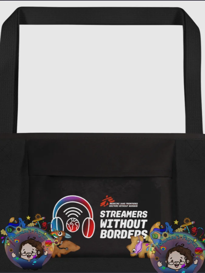 MSF/DWB Fundraising All Over Print tote - Googly-eyed Nuggies product image (2)