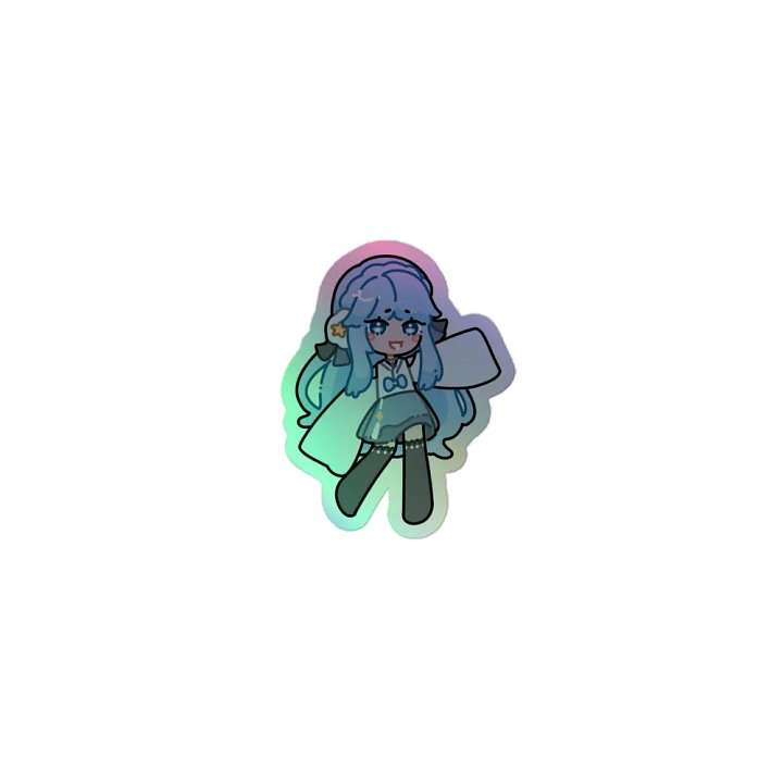 Blue Holographic Sticker product image (1)