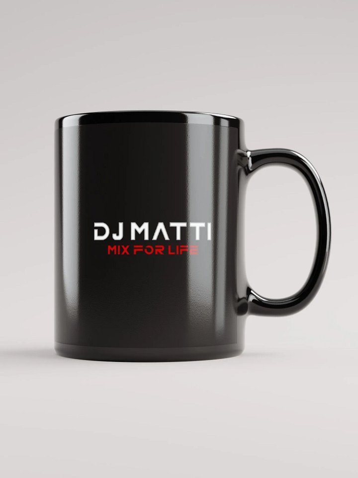 DJ Matti Black Glossy Mug product image (1)