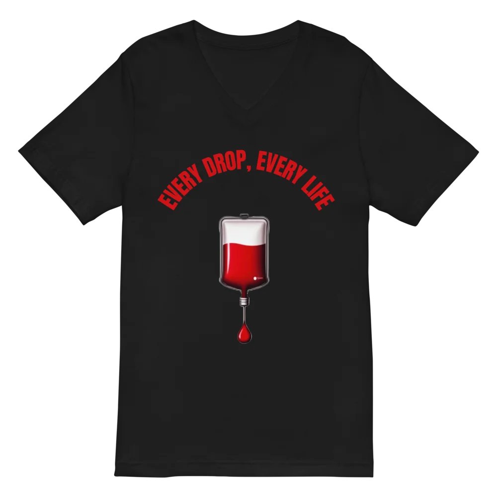 transfusion, Lifeblood, every drop, every life V-Neck Tee product image (3)