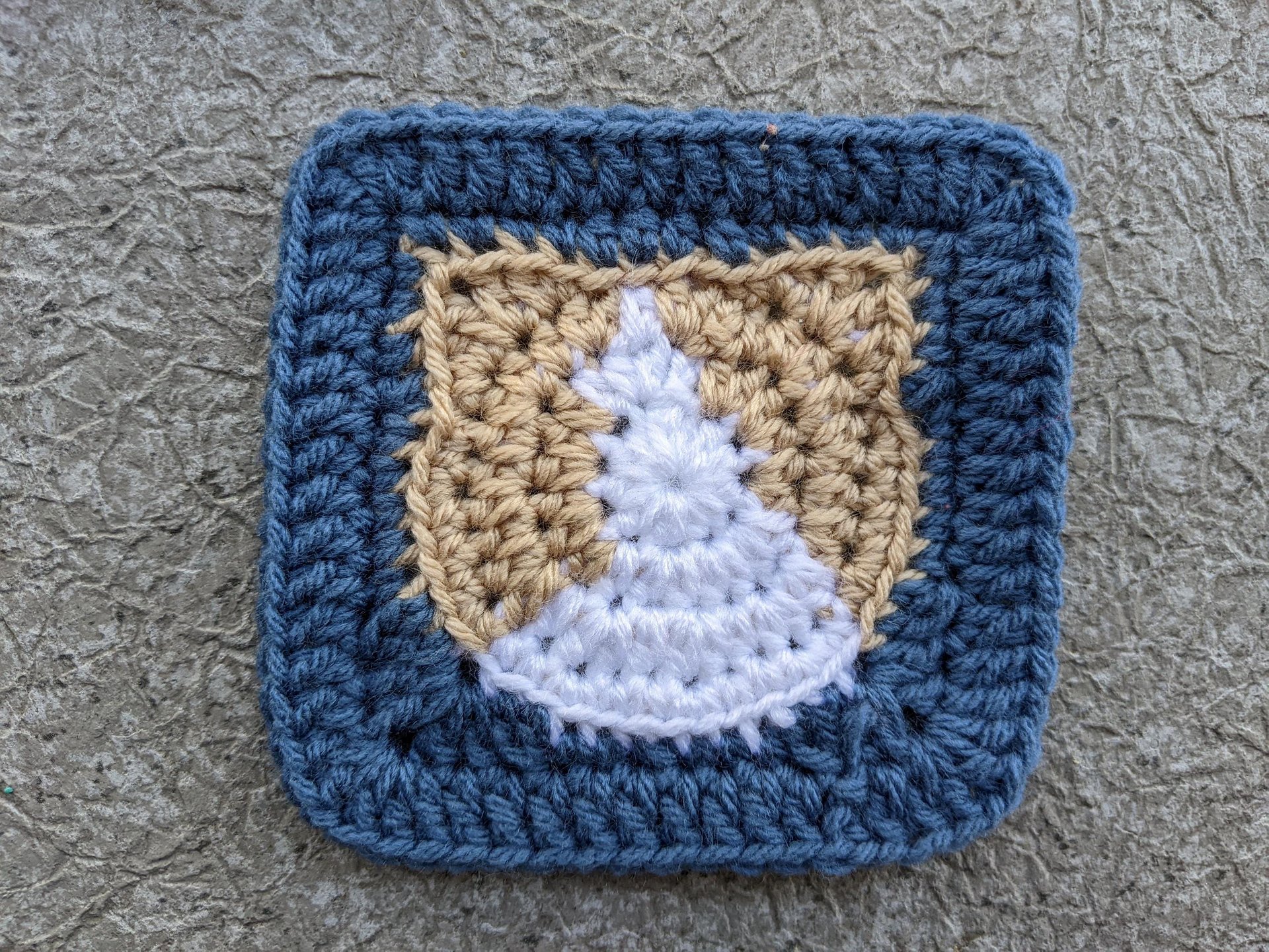 Crochet Cat (Kitty) Face Granny Square Pattern product image (4)