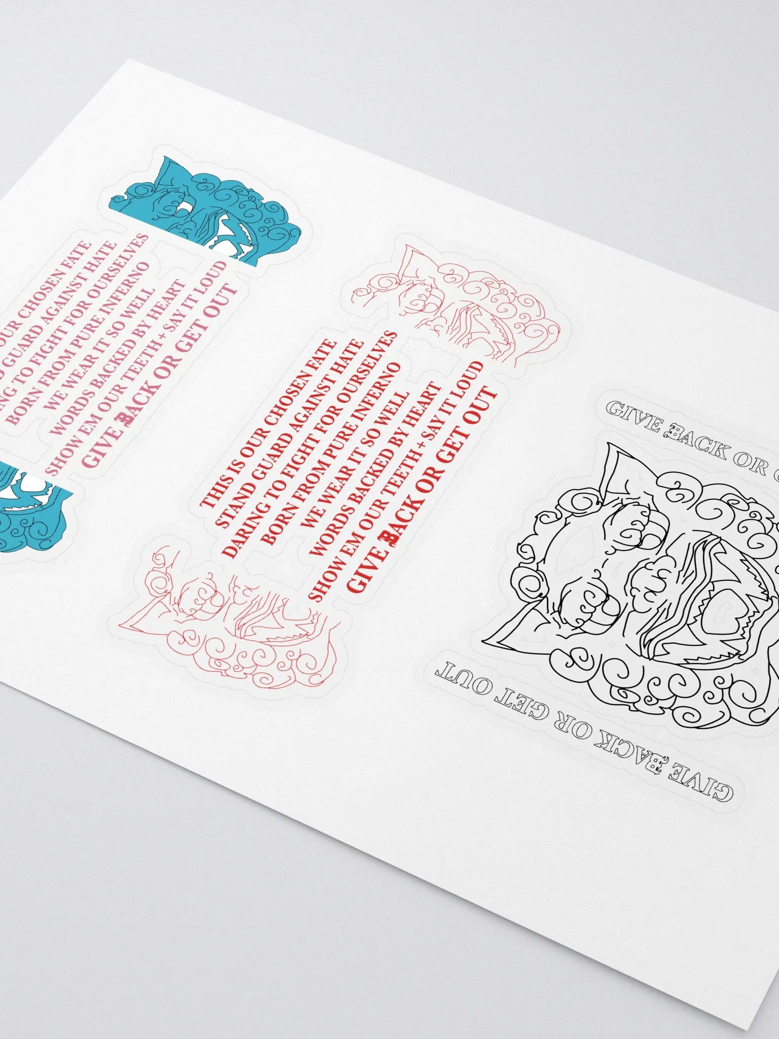 Mantra sticker sheet 1 product image (2)