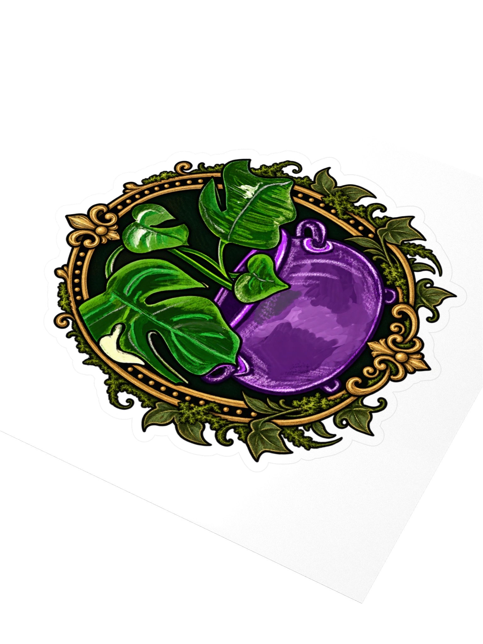 Purple Cauldron Tropical Sticker product image (3)