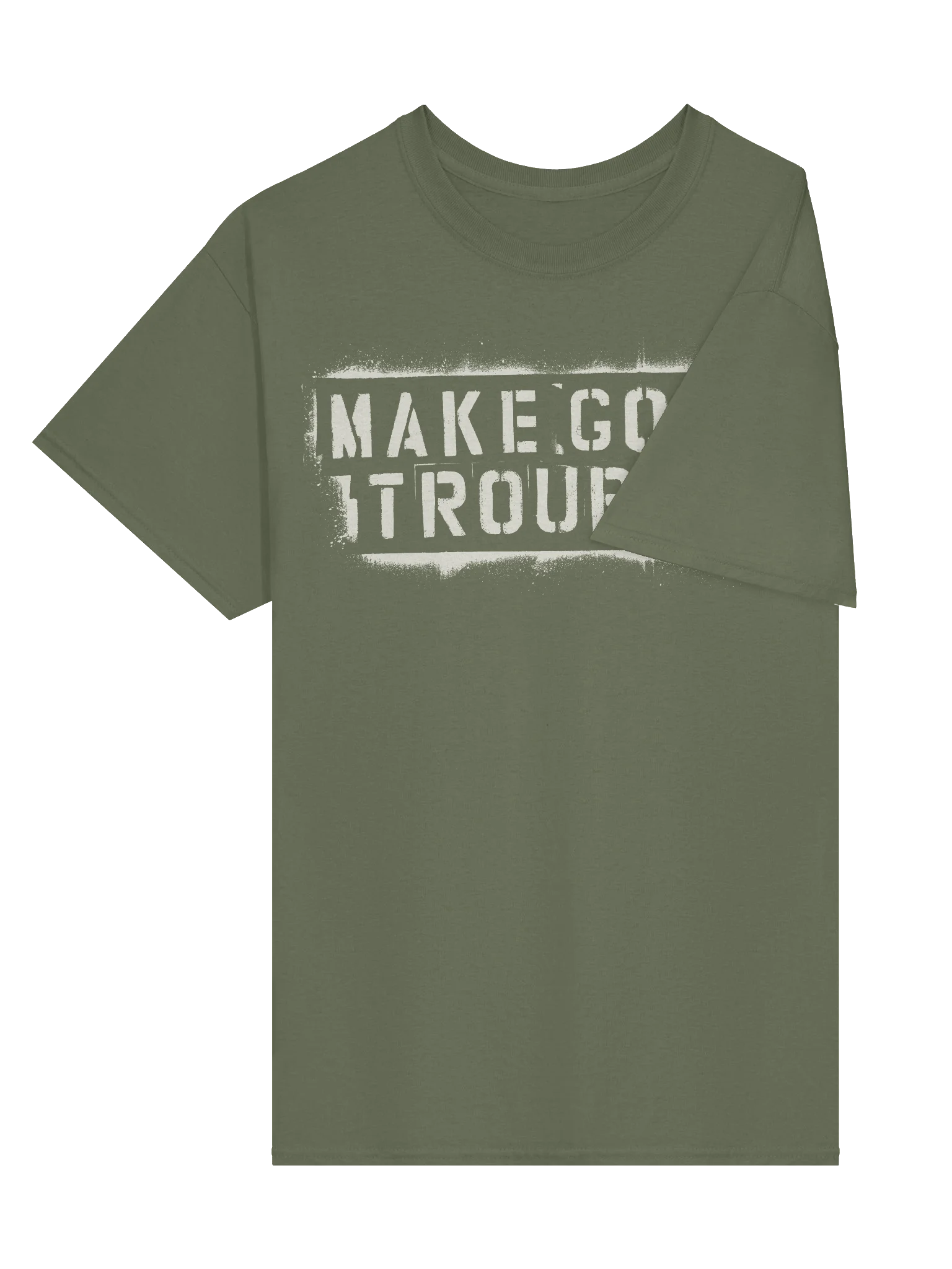 Make Good Trouble white stencil Gildan Heavyweight T-Shirt product image (50)