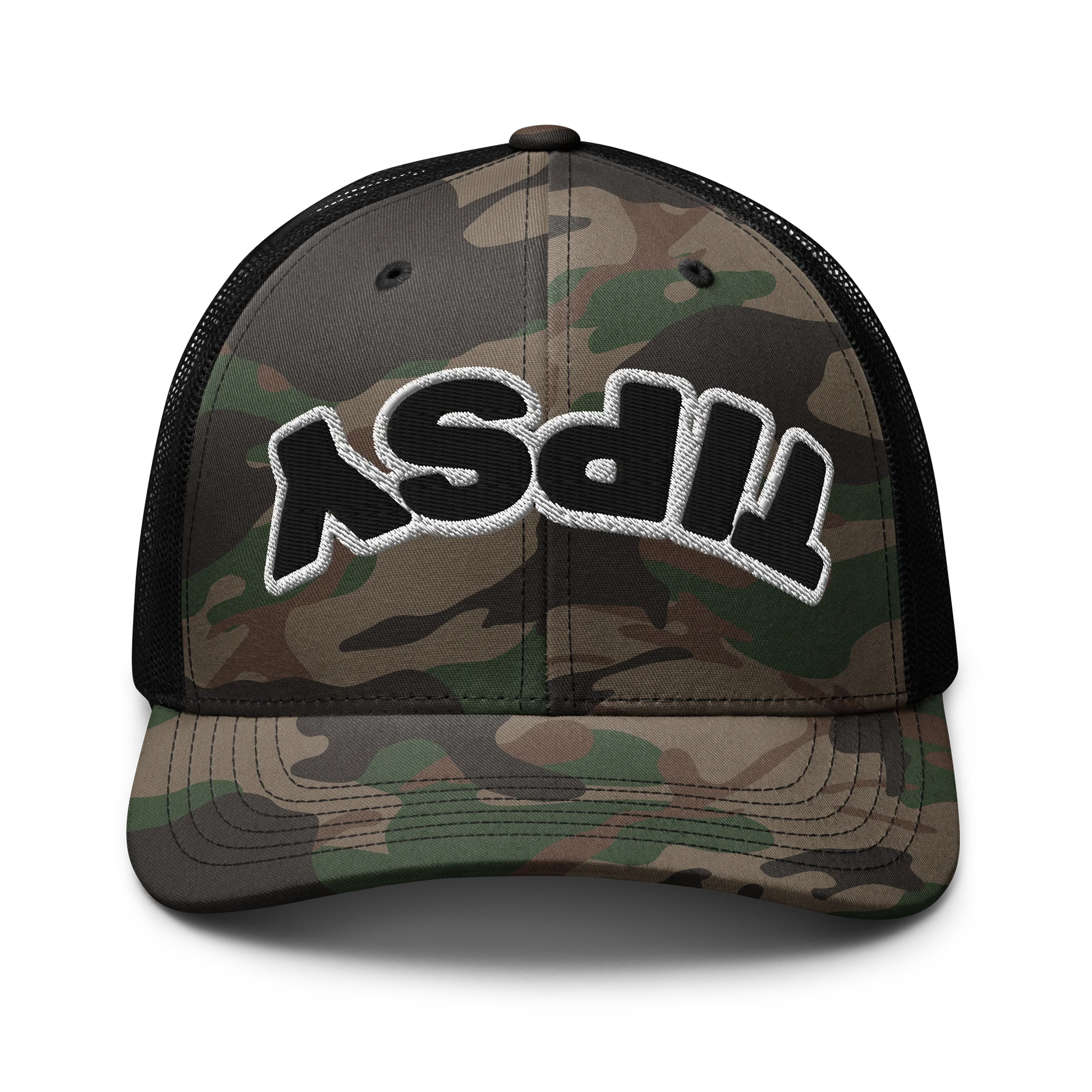 TIPSY Bold Graphic Camouflage Trucker Hat product image (1)
