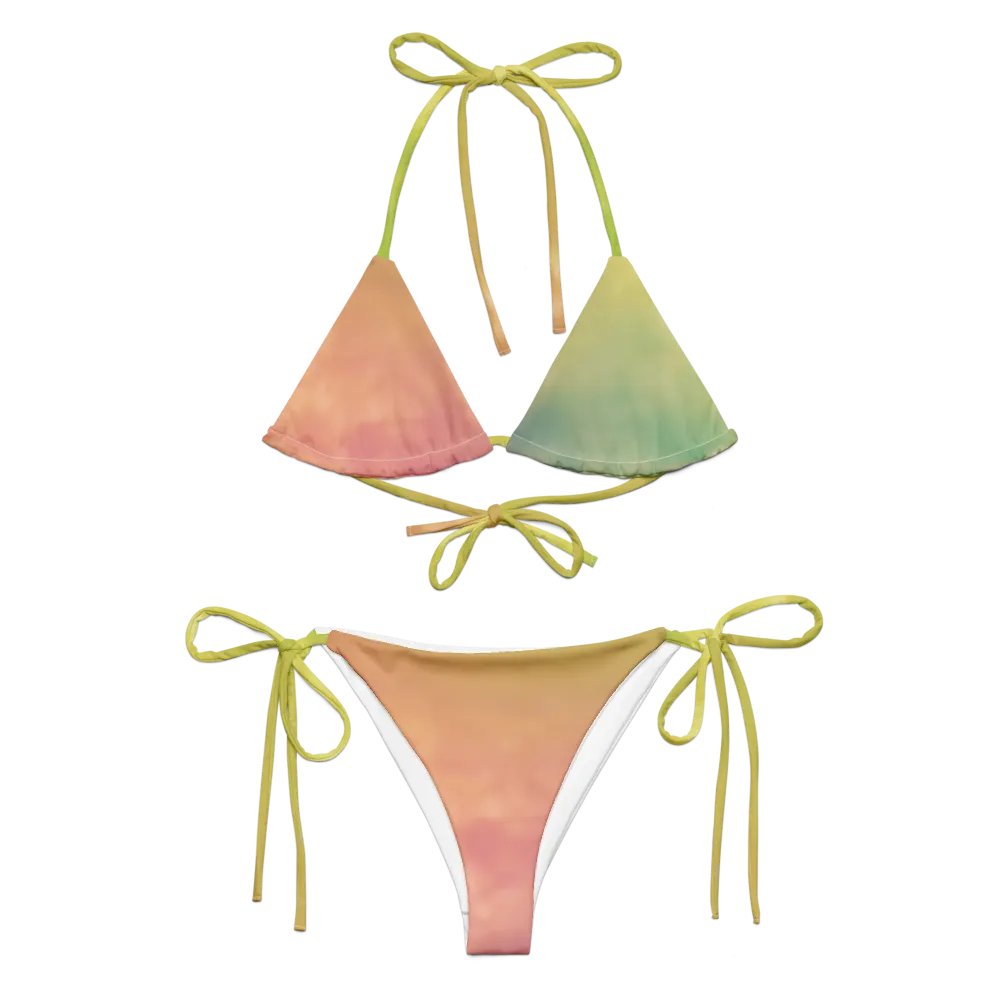 Blur cloud rainbow Design String Bikini - V12 product image (1)