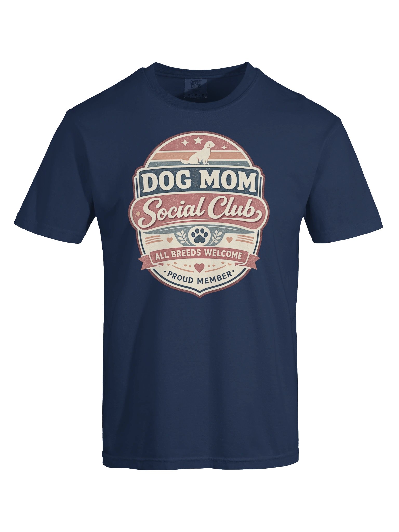 Dog Mom Social Club T-Shirt – Retro Dog Lover Tee product image (6)