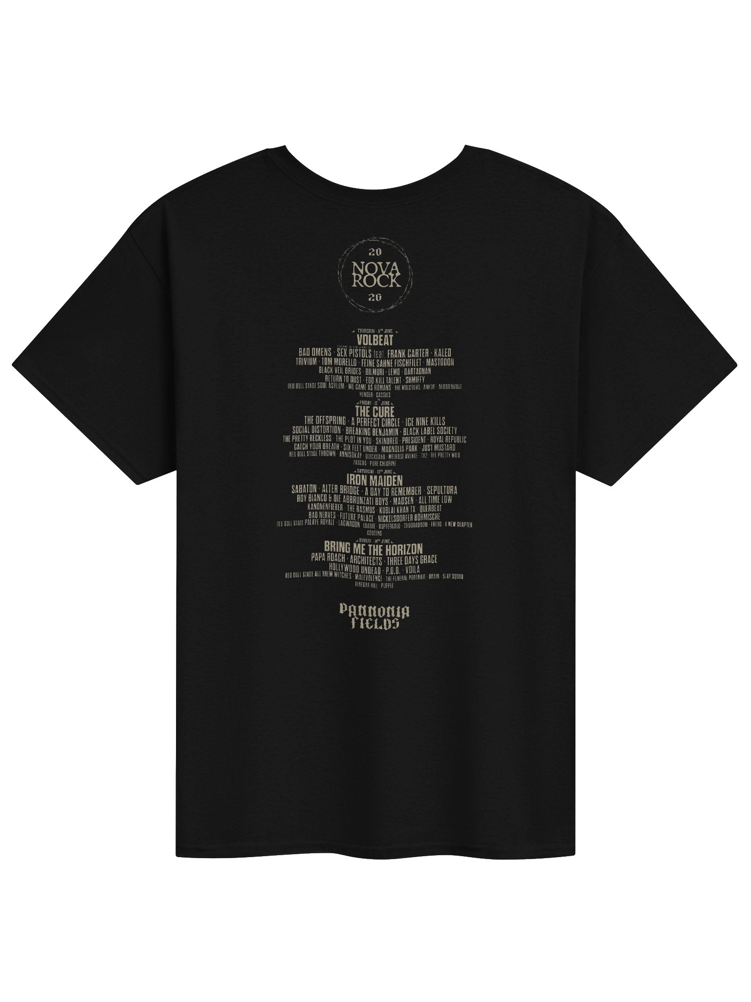 Nova Rock 2026 Festival At Pannonia Fields Merch Tshirt product image (2)