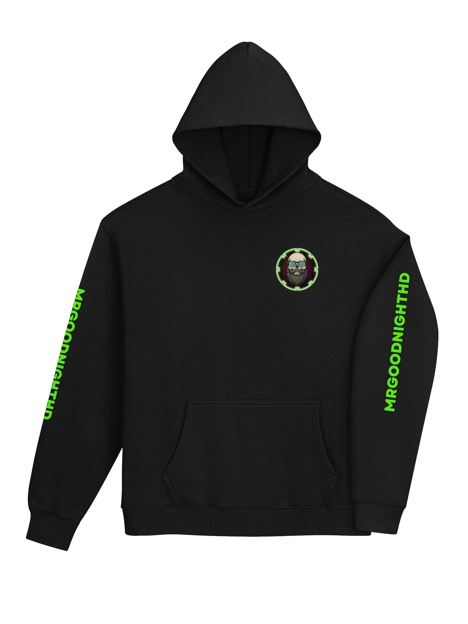 Neon Skull Beard Hoodie product image (4)