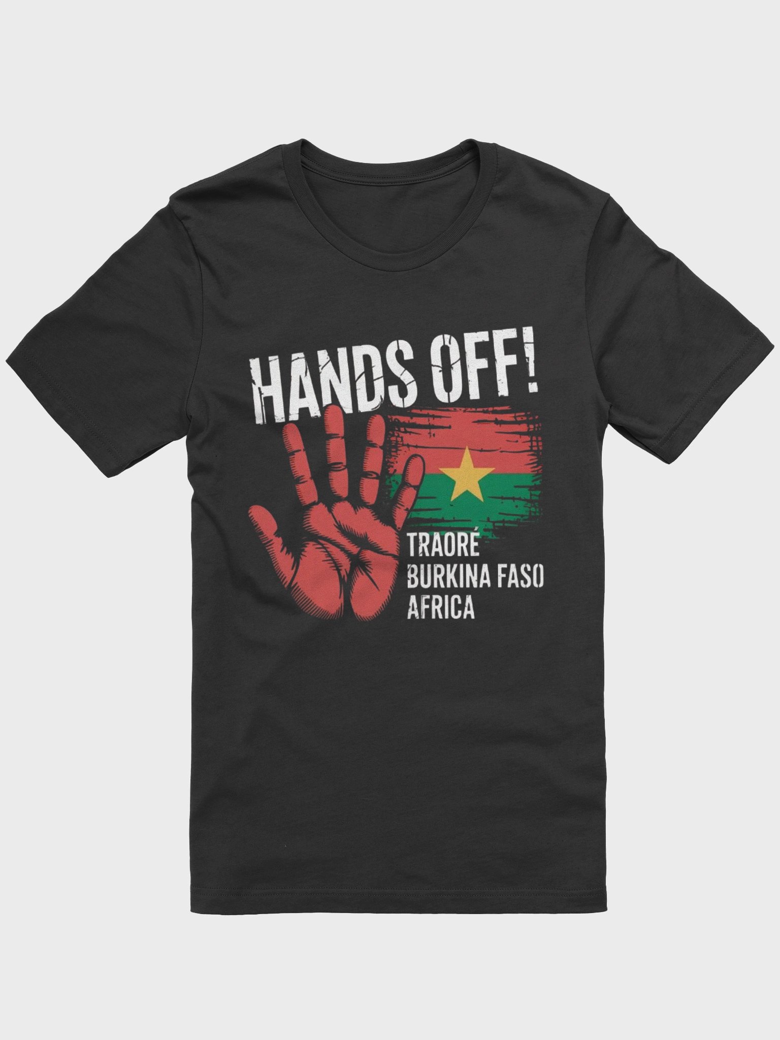Hands off Traore Burkina Faso Flag Africa Ibrahim Traoré Supersoft T-shirt product image (6)