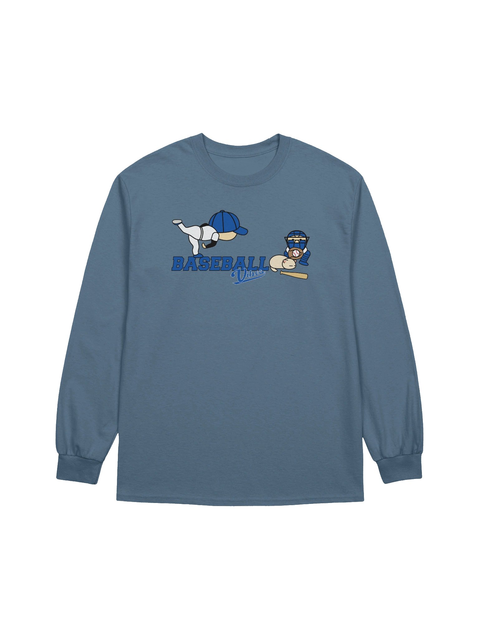 Baseball Cat (Baseball Vibes) - Unisex Adult Long Sleeve T-shirt product image (5)