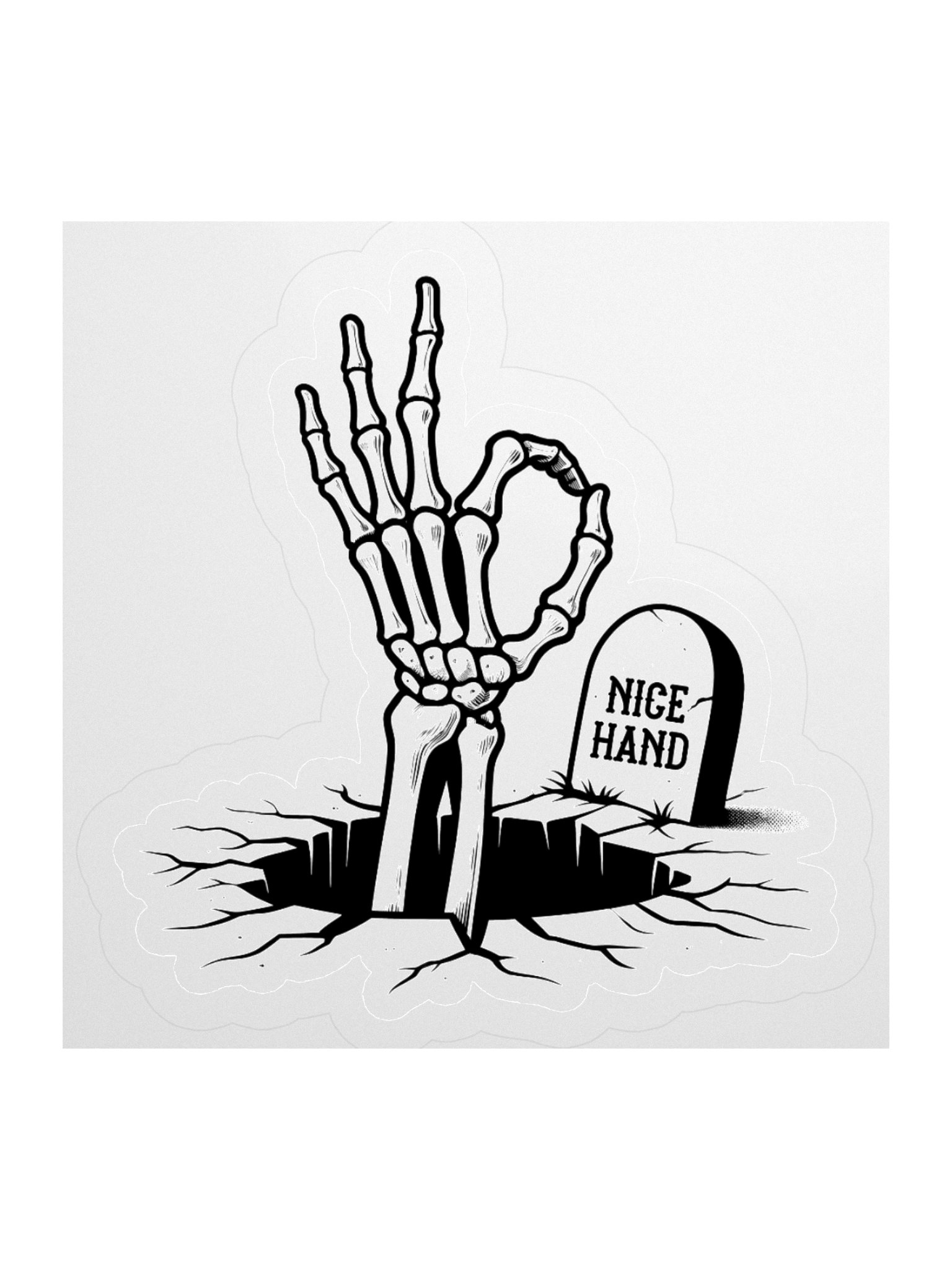 'Nice Hand' Sticker product image (1)