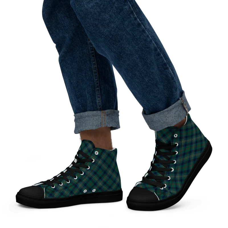 Kennedy Tartan Men's High Top Shoes product image (5)