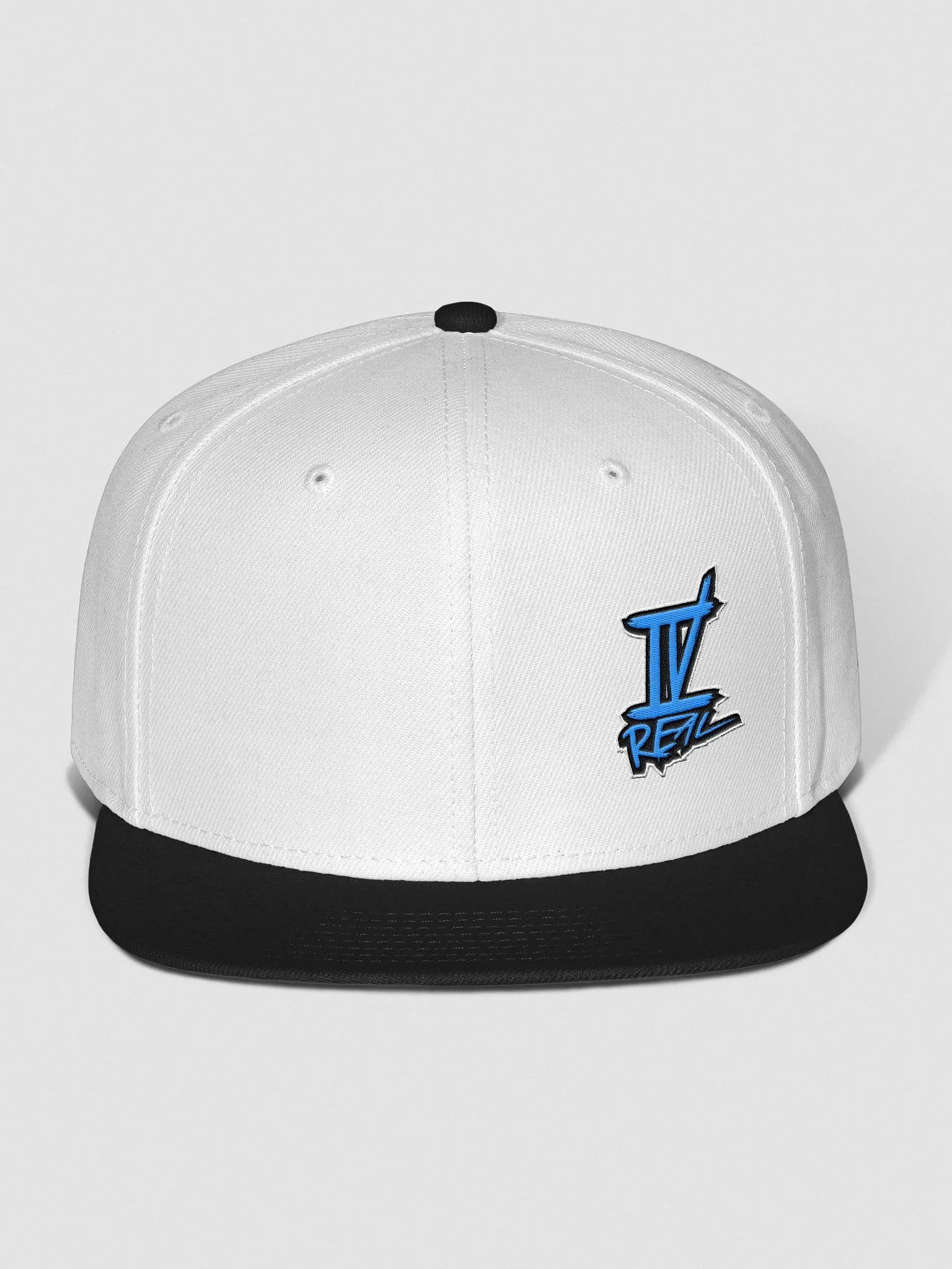 IVREAL White and Black Snap Back Blue Logo product image (1)
