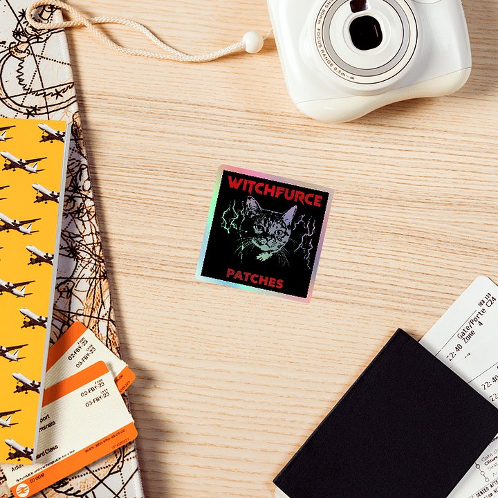 Cats and Metal — Witchfurce Patches Holo Sticker product image (4)