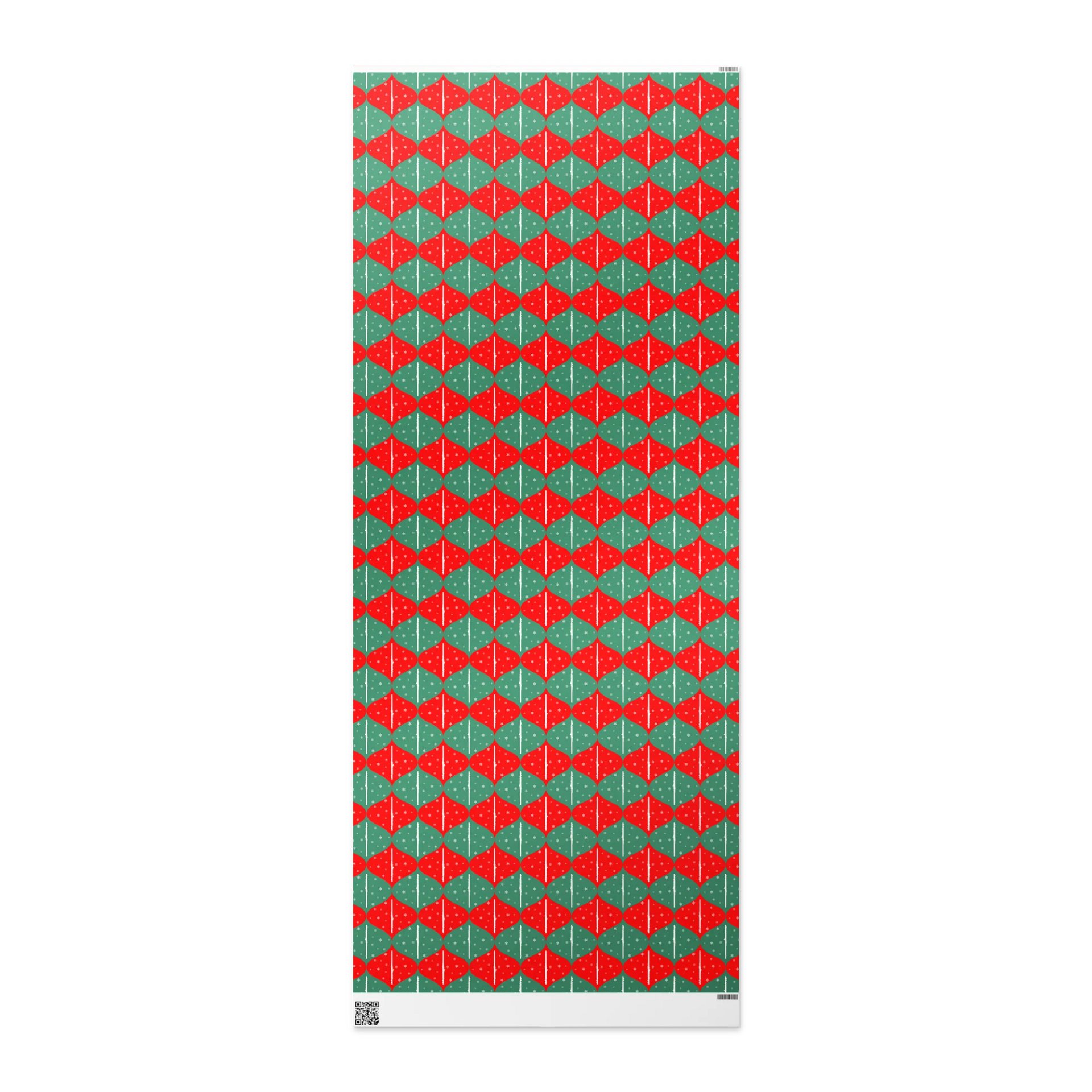 Ogee Gift Wrap Roll - Red and Green Alto - 30 x 72 product image (2)