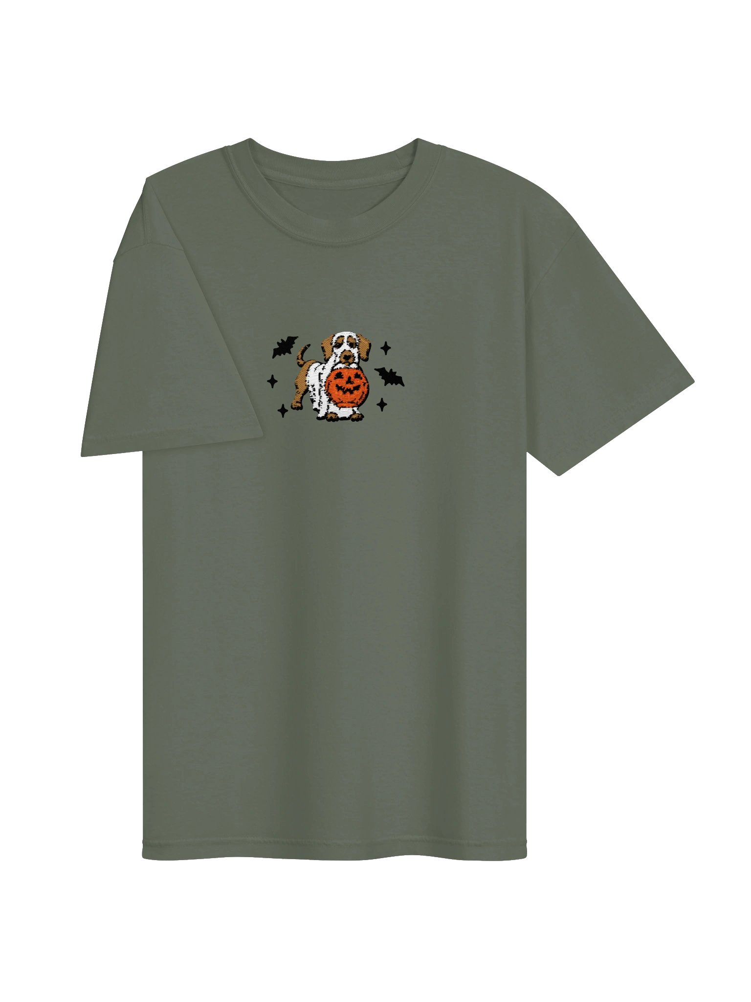Halloween Dachshund(Brown) Embroidered T-Shirt product image (11)