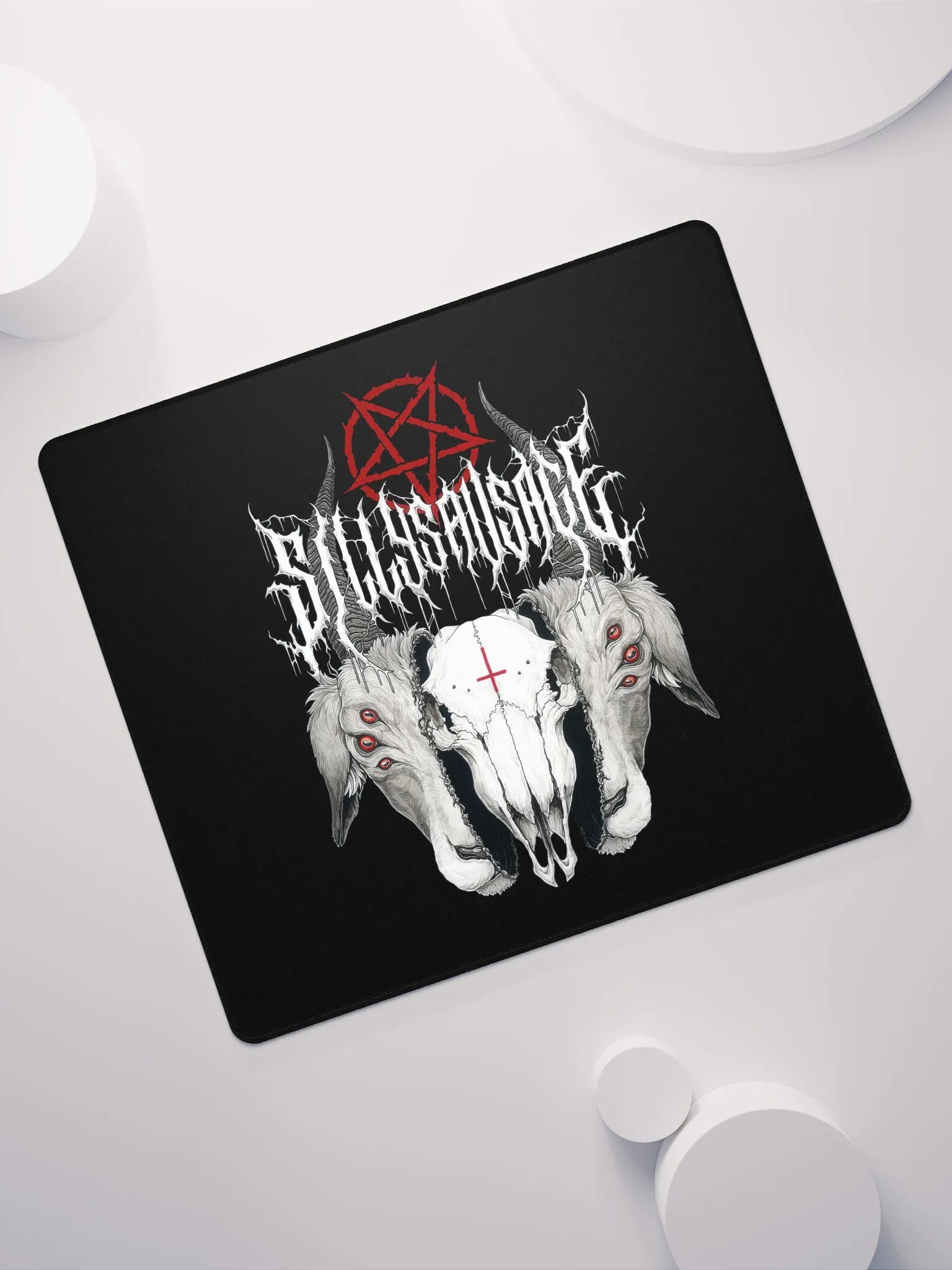 Sillysau5age Demonic Goat Mouse Mat product image (7)