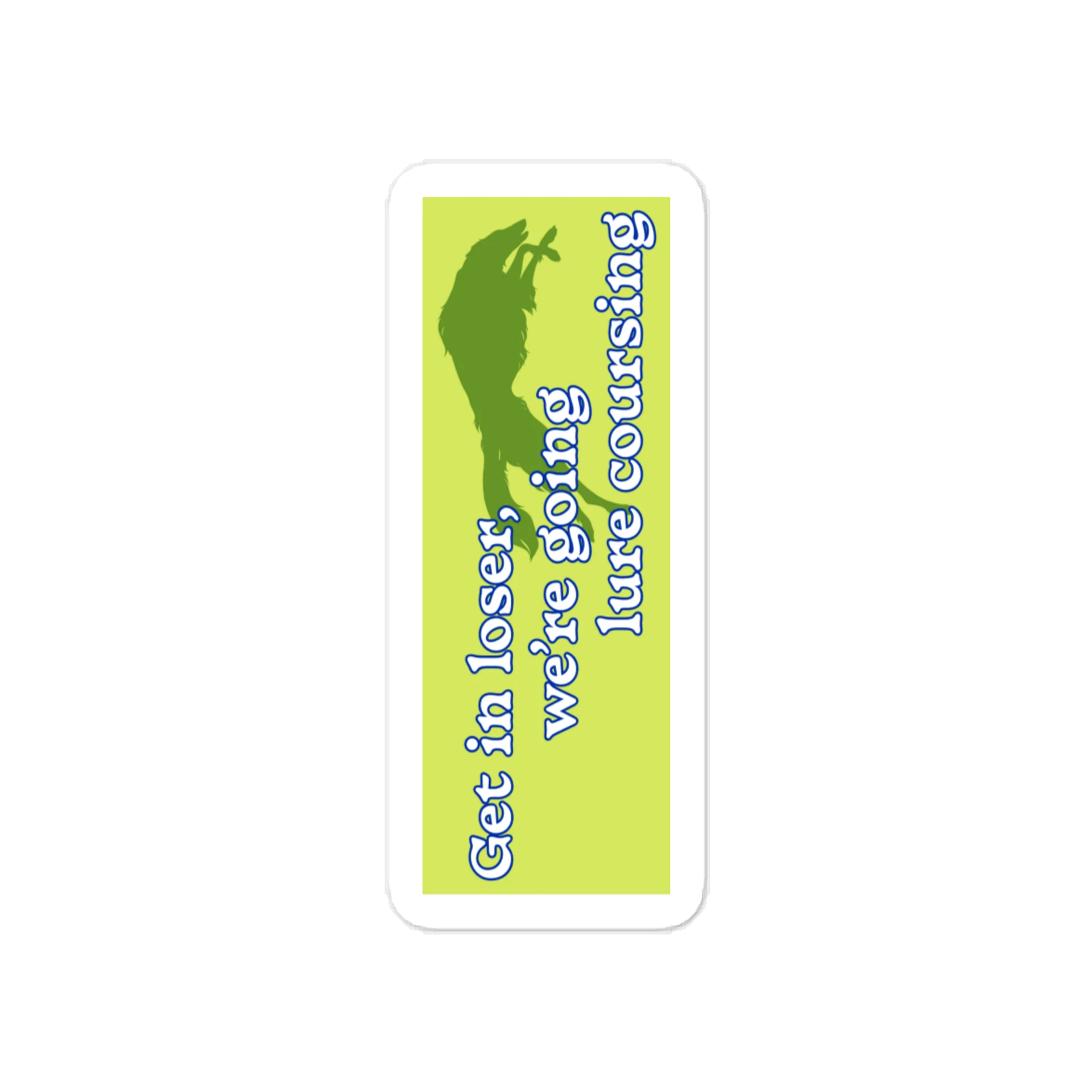 Lure Coursing Sticker - Lime product image (1)