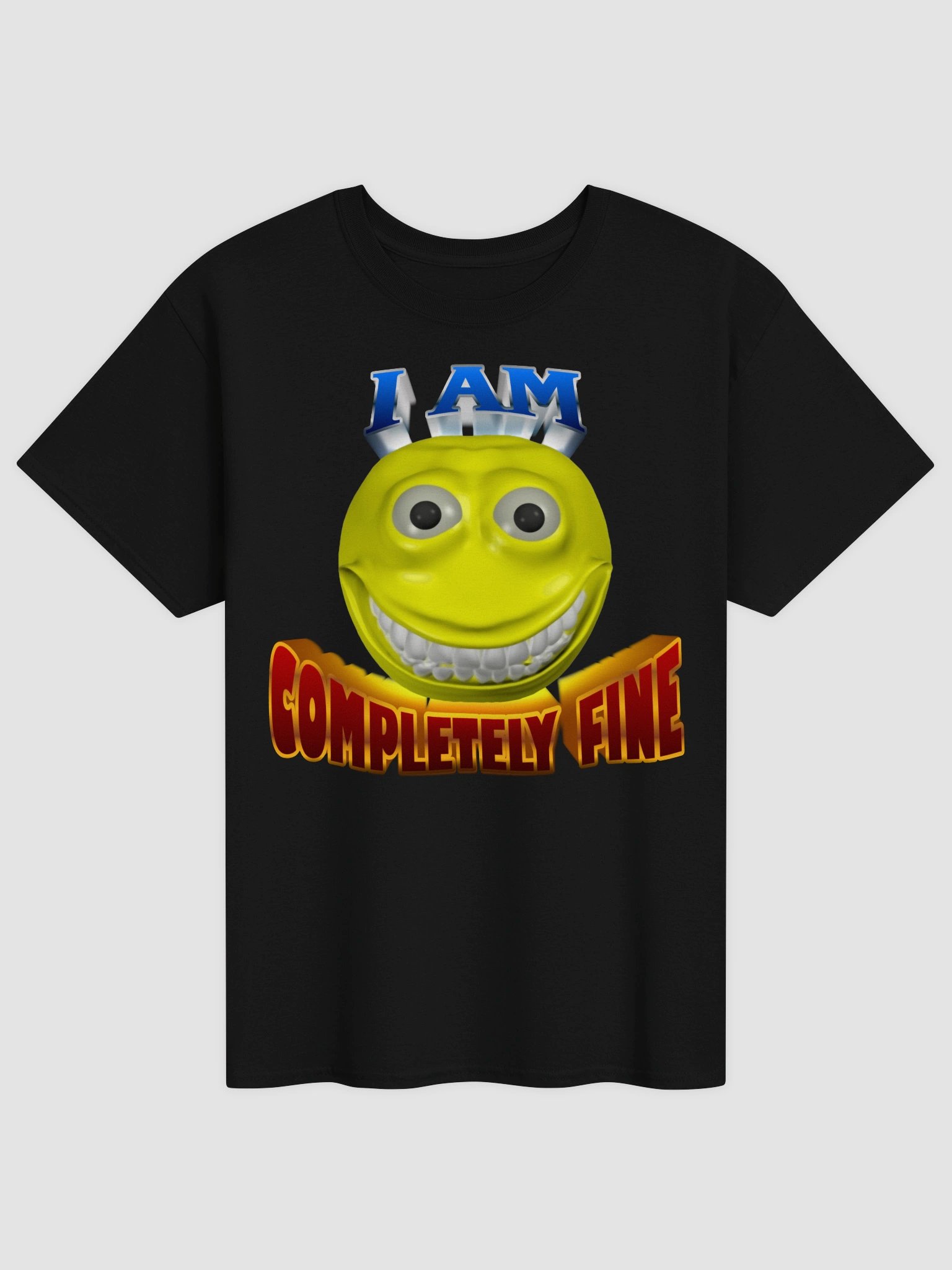 I am completely fine cursed emote T-shirt product image (5)