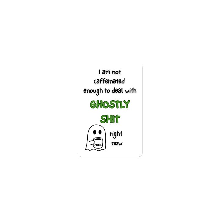 Ghostly shit magnet product image (1)