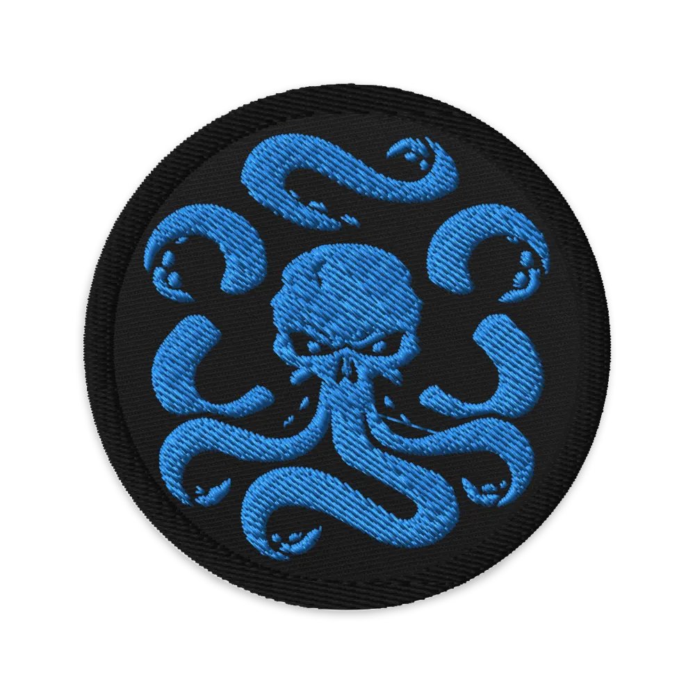 Basic Blue Embroidered Patch product image (1)