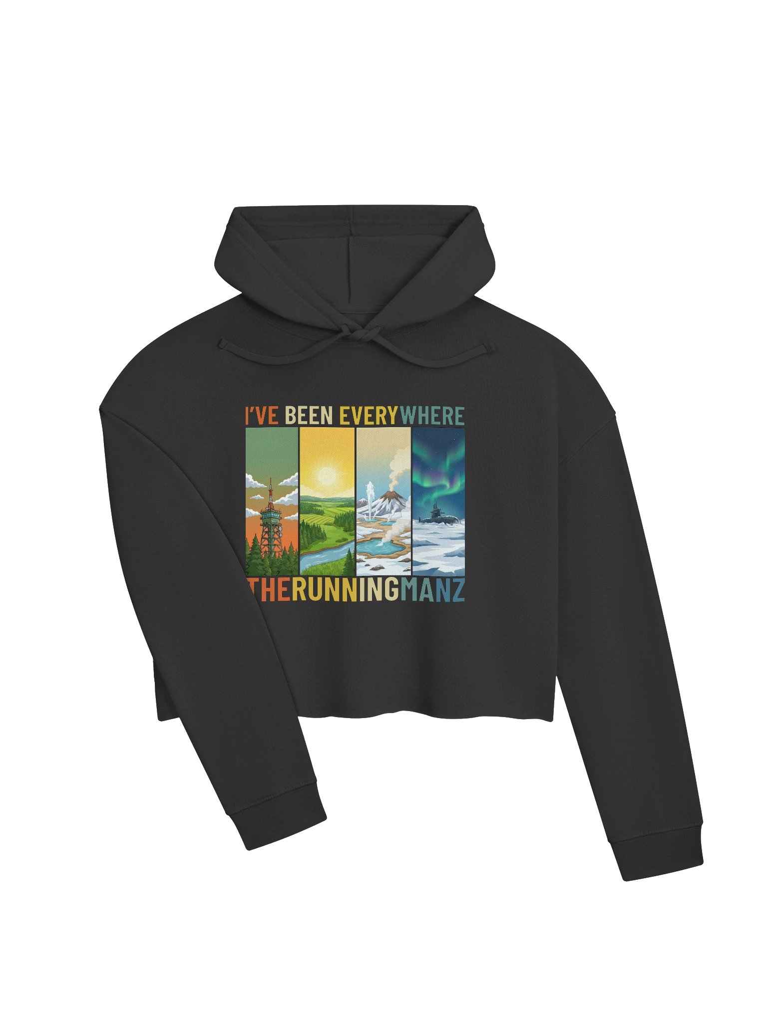 I’ve Been Everywhere – DayZ Women's Lightweight Cropped Hoodie product image (3)