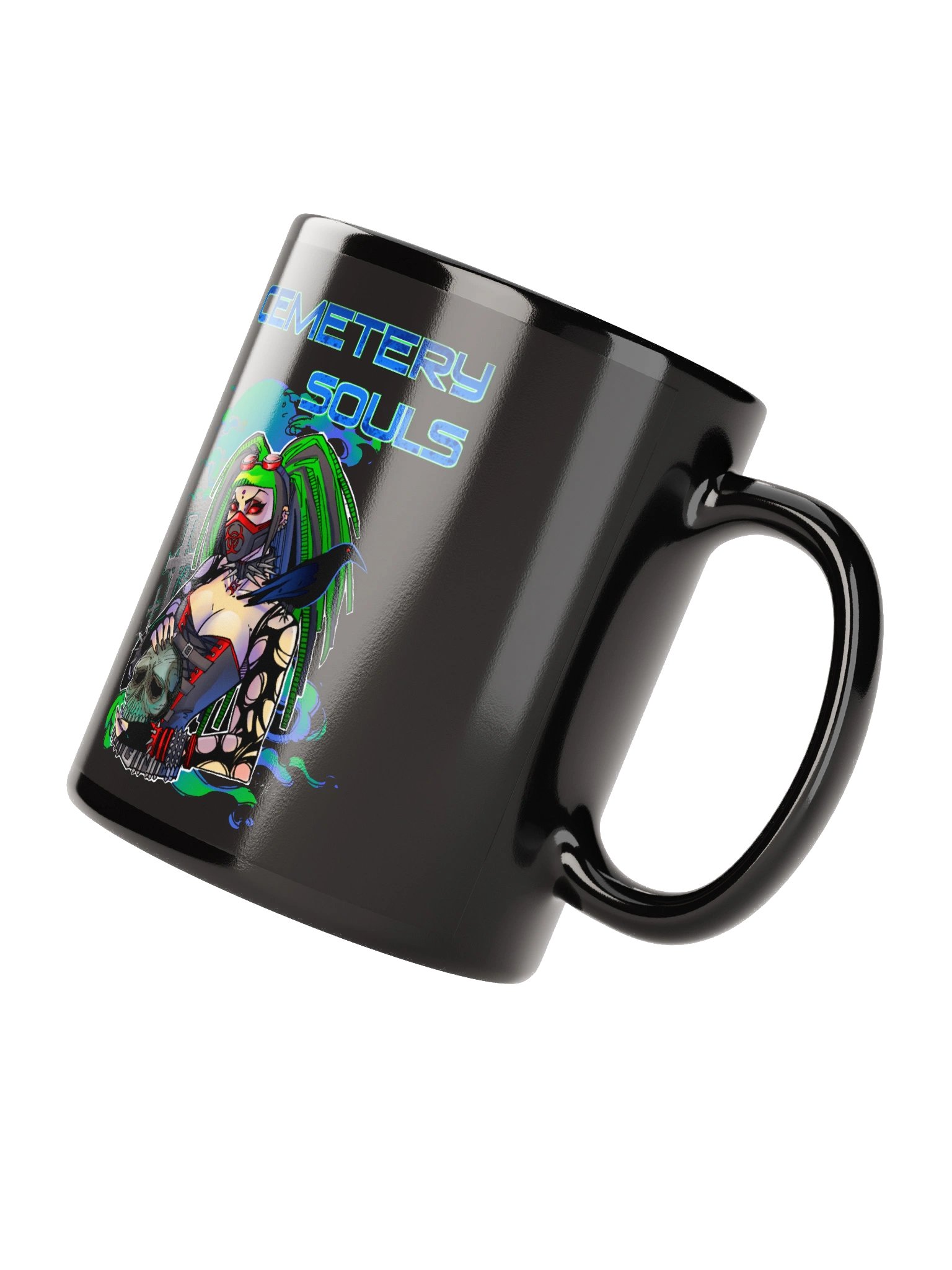 Cemetery Souls - CyberGoth Coffee Mug - Color on black product image (4)