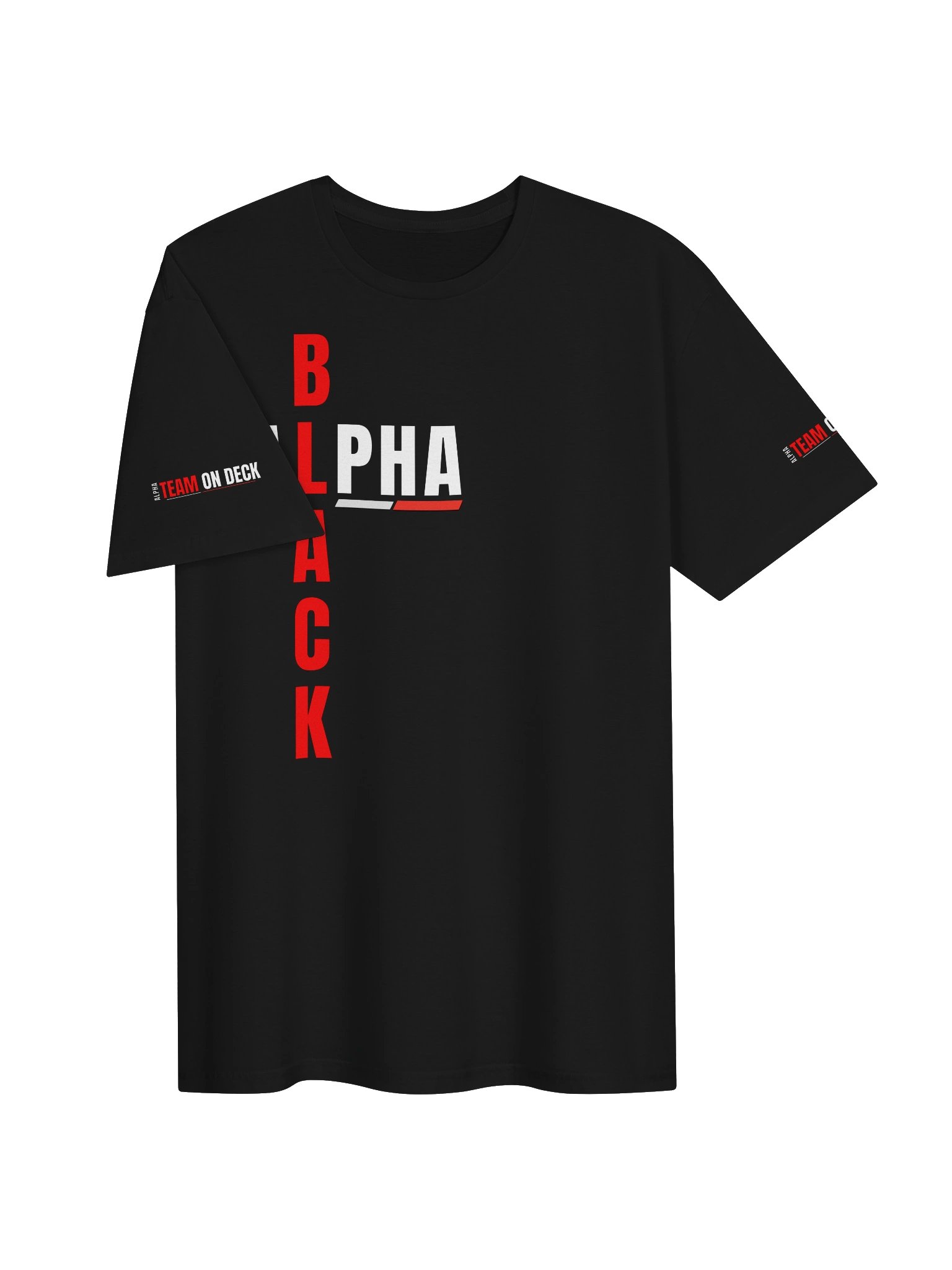 Black Alpha Bold Graphic Tee product image (3)