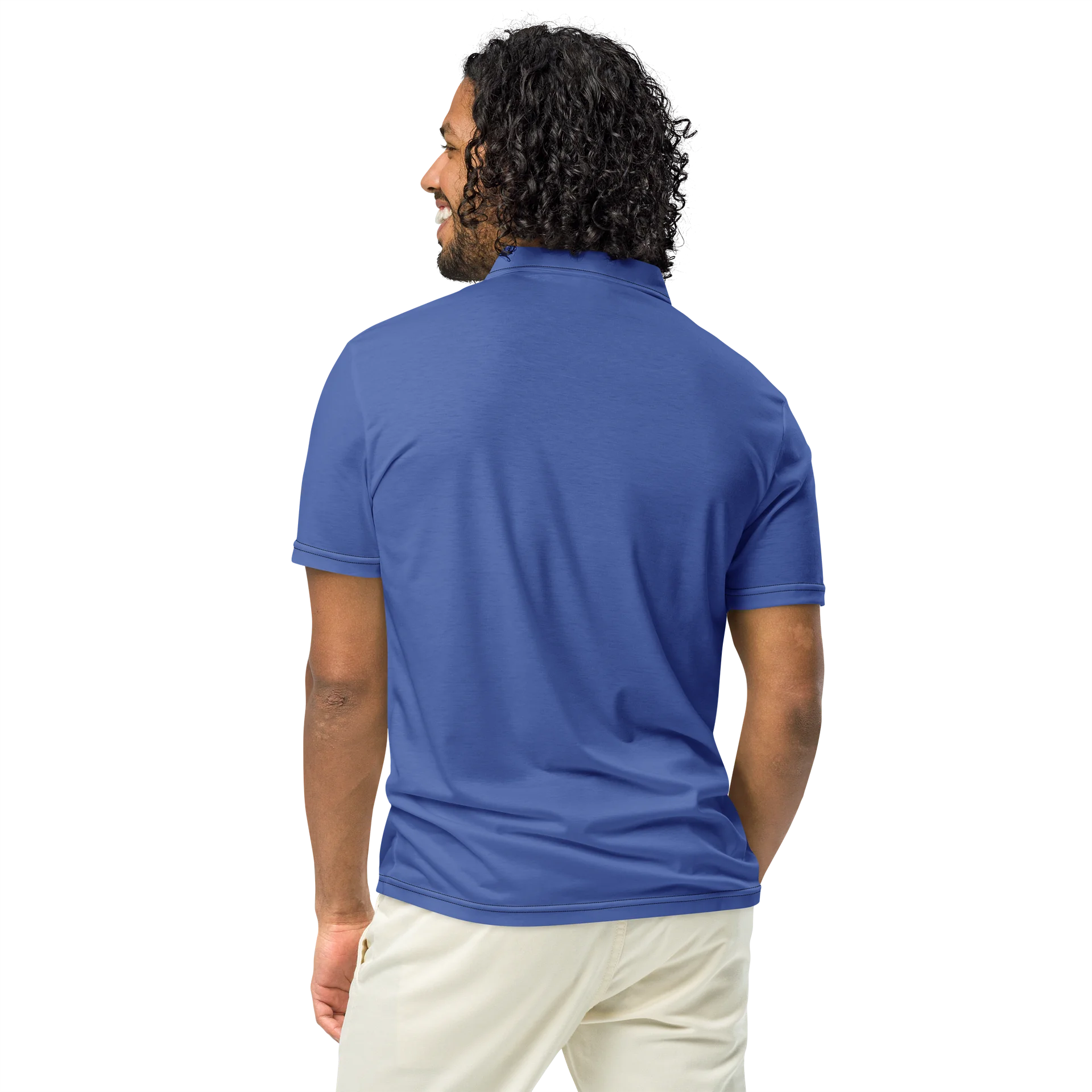 Classic Blue Slim Fit Polo Shirt product image (5)