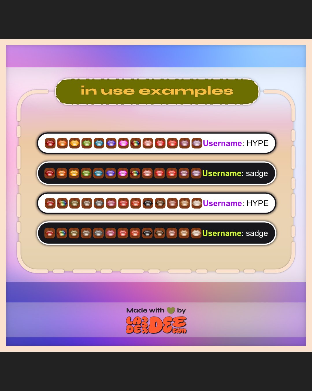 Lippie Badges [Medium-Deep Set] product image (4)