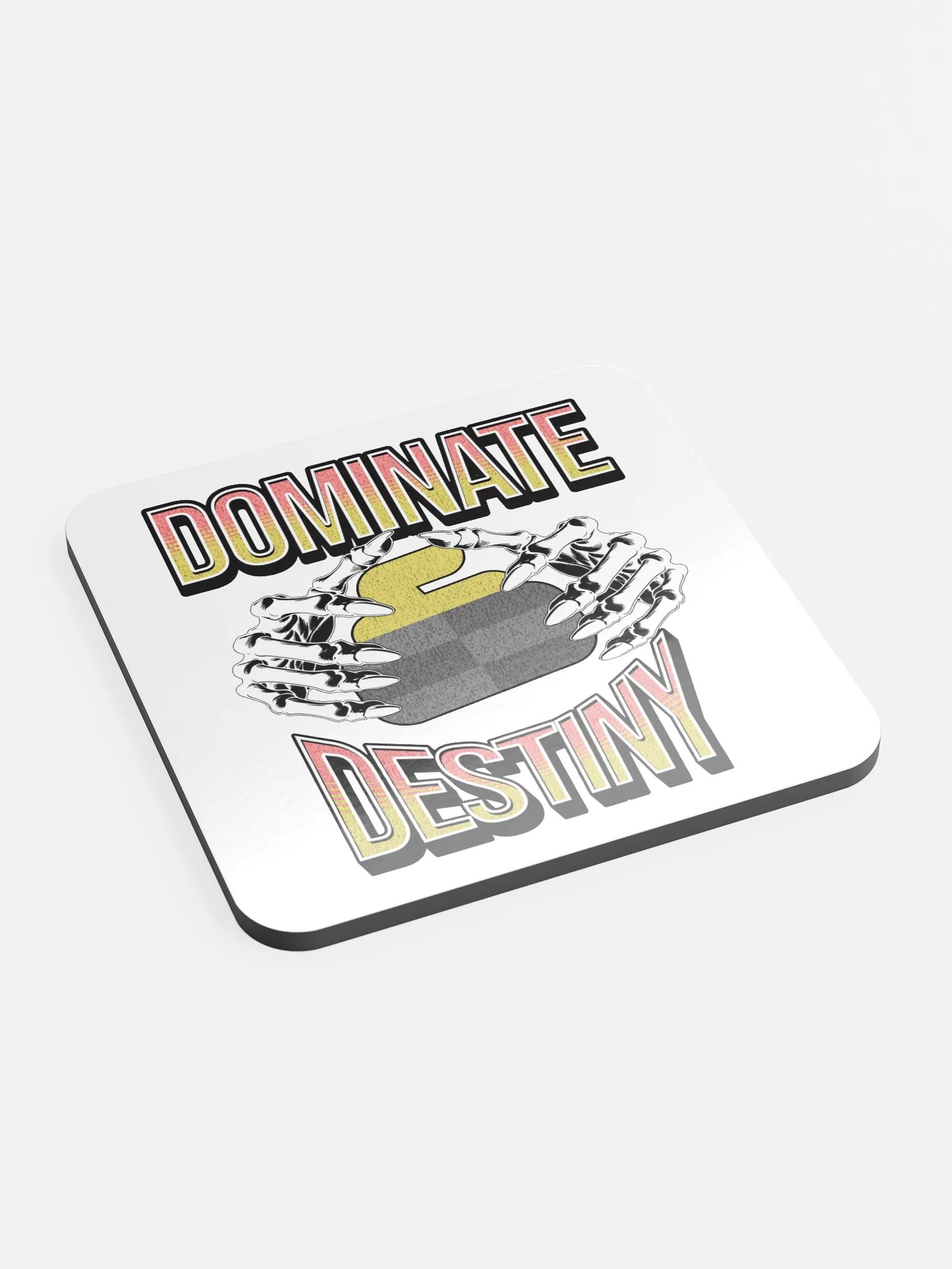 Dominate Destiny Curling Cork Coaster product image (3)