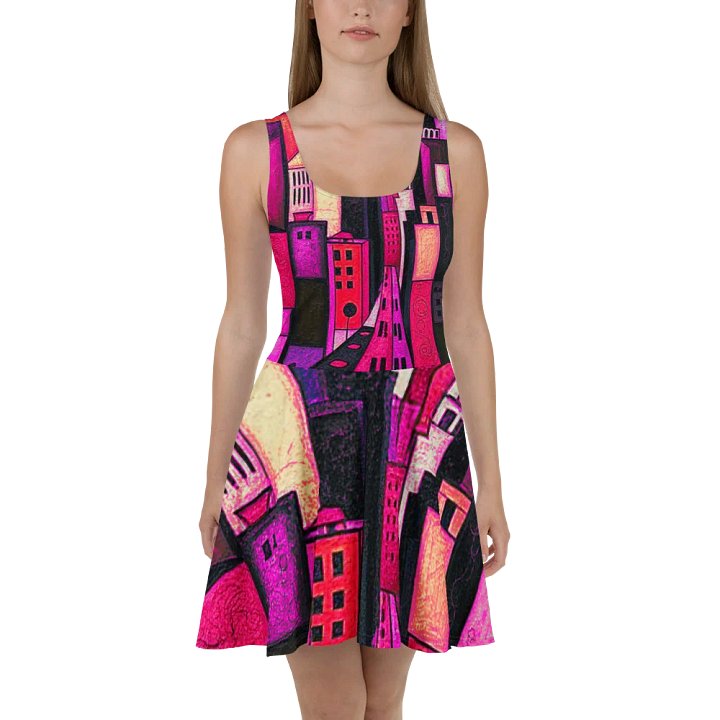 Red City Skater Dress product image (2)